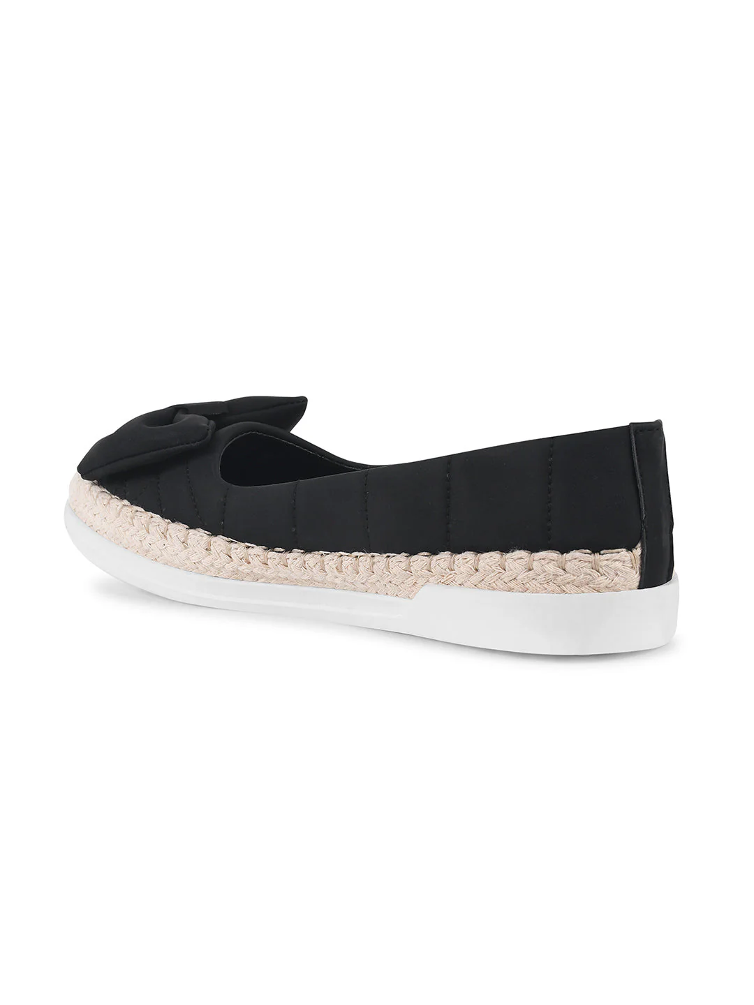 JM Looks Quilted Espadrille Bow Loafers - Image 18