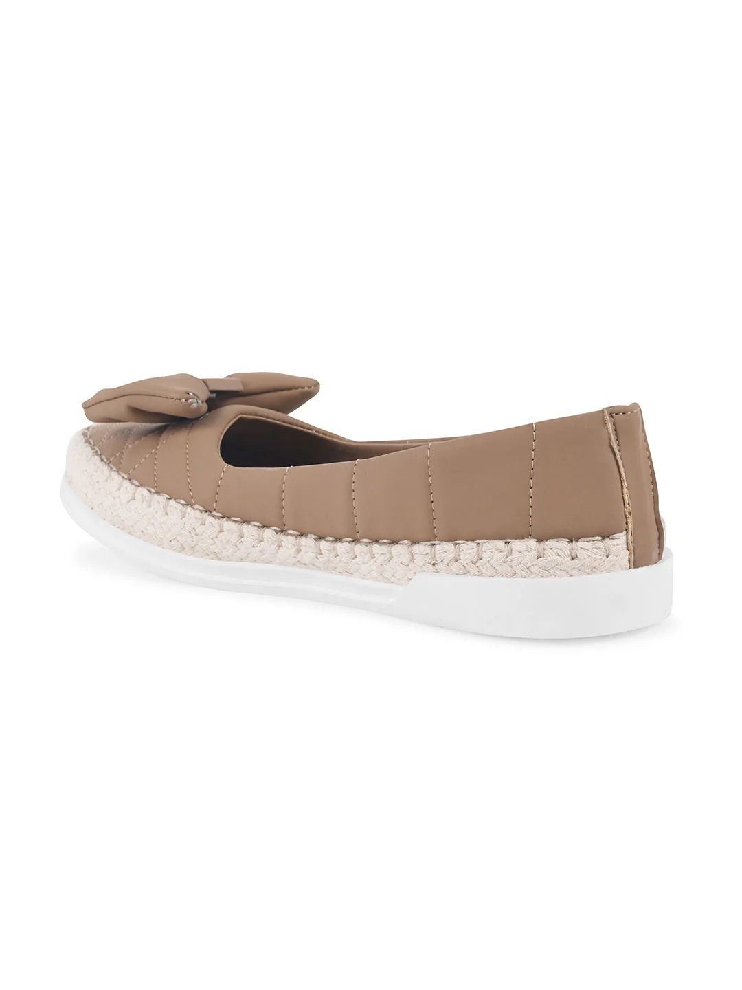 JM Looks Quilted Espadrille Bow Loafers - Image 6