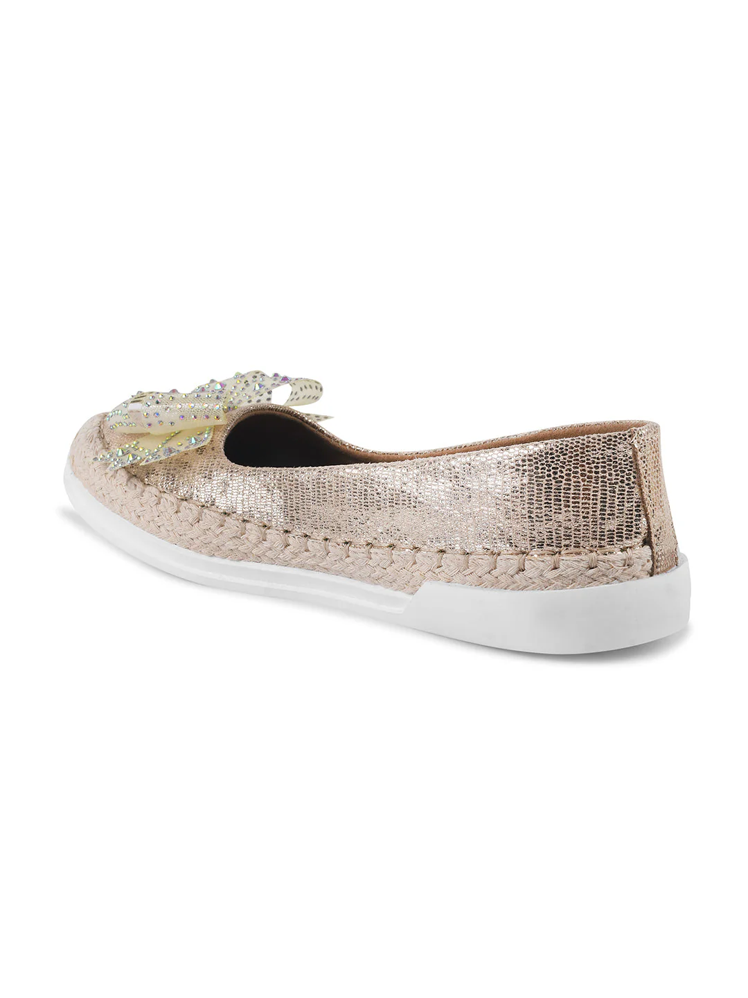 JM Looks Shimmer Espadrille Bow Loafers - Image 12