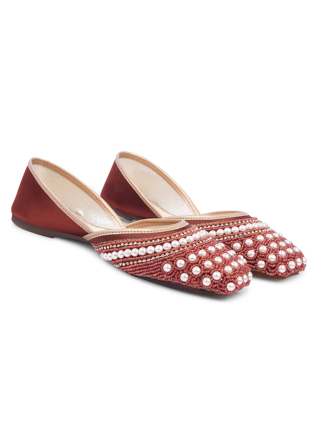 Ethnic Embellished Square Toe Jutti - Image 17