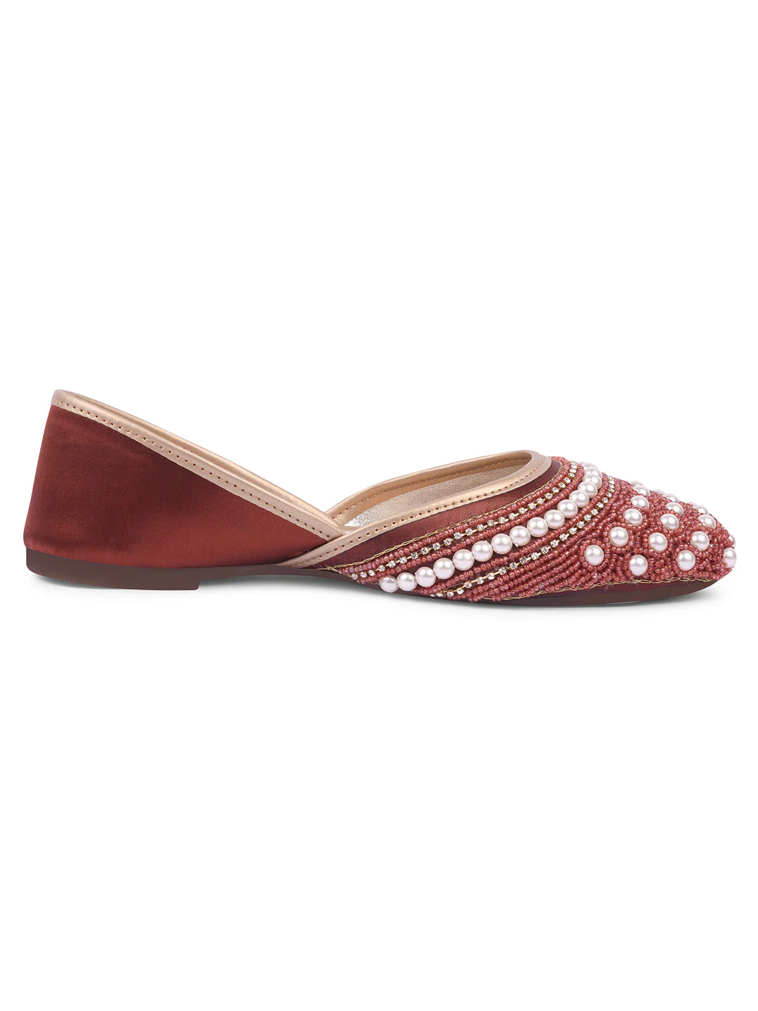 Ethnic Embellished Square Toe Jutti - Image 18