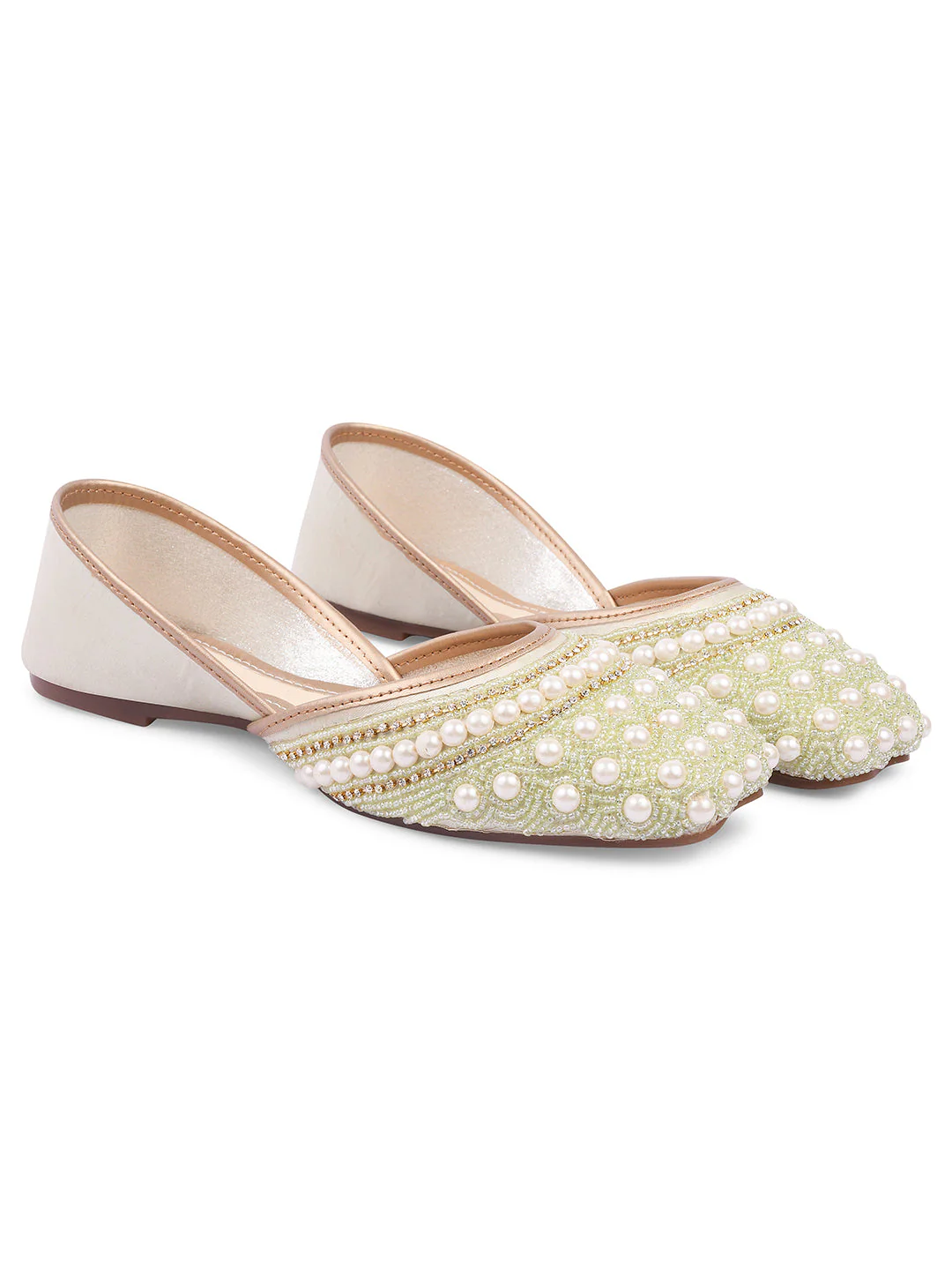 Ethnic Embellished Square Toe Jutti - Image 29