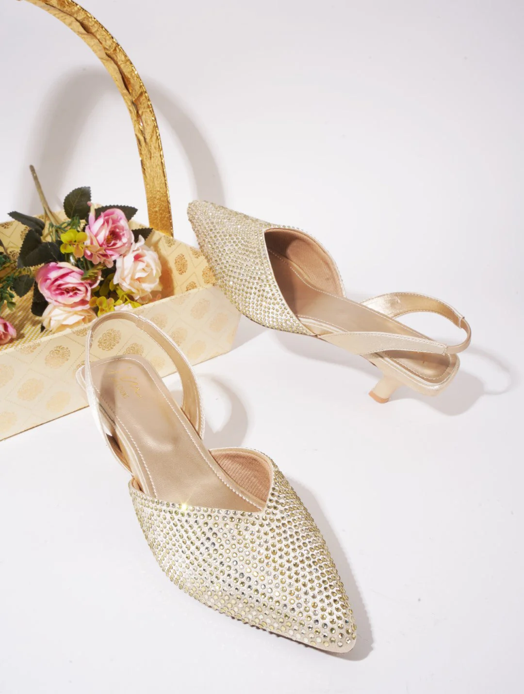 Floral Heels : Ethnic Pencil Mules - Image 13