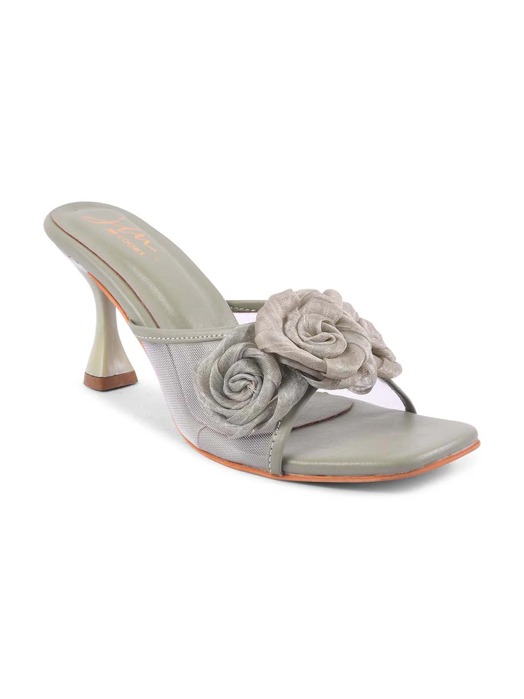 Jm Looks Women's Floral Embellished Heel Slides - Image 31