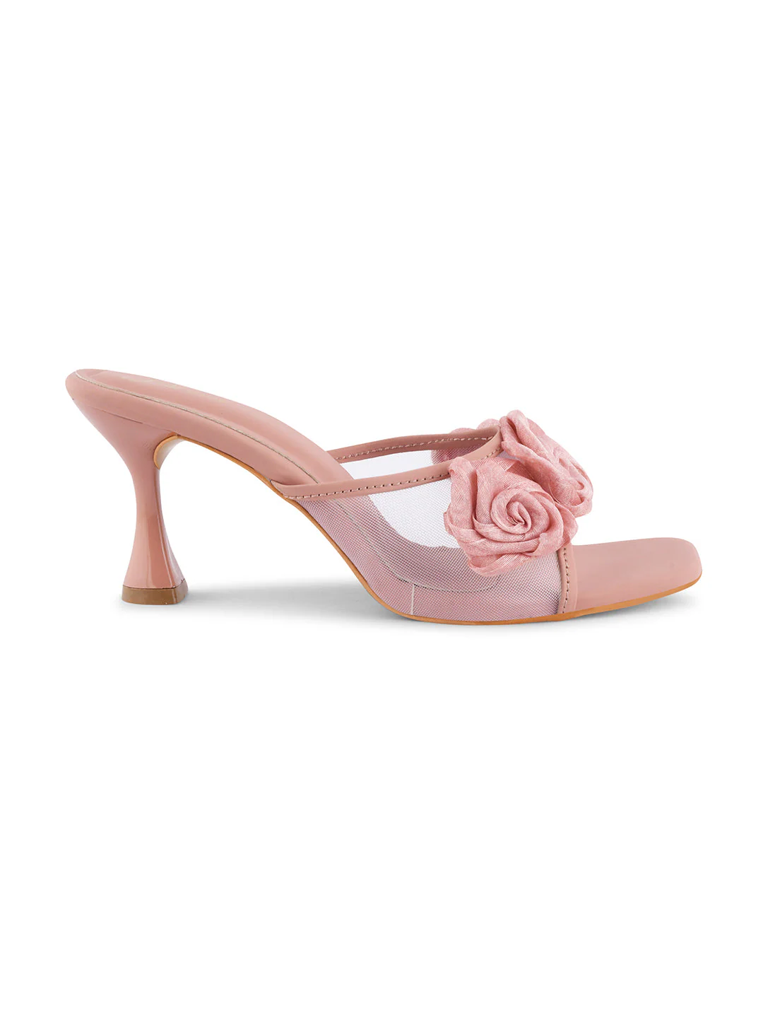 JM Looks Floral Heeled Mules - Image 15
