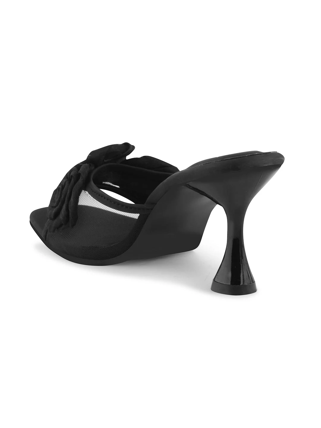 JM Looks Floral Heeled Mules - Image 7
