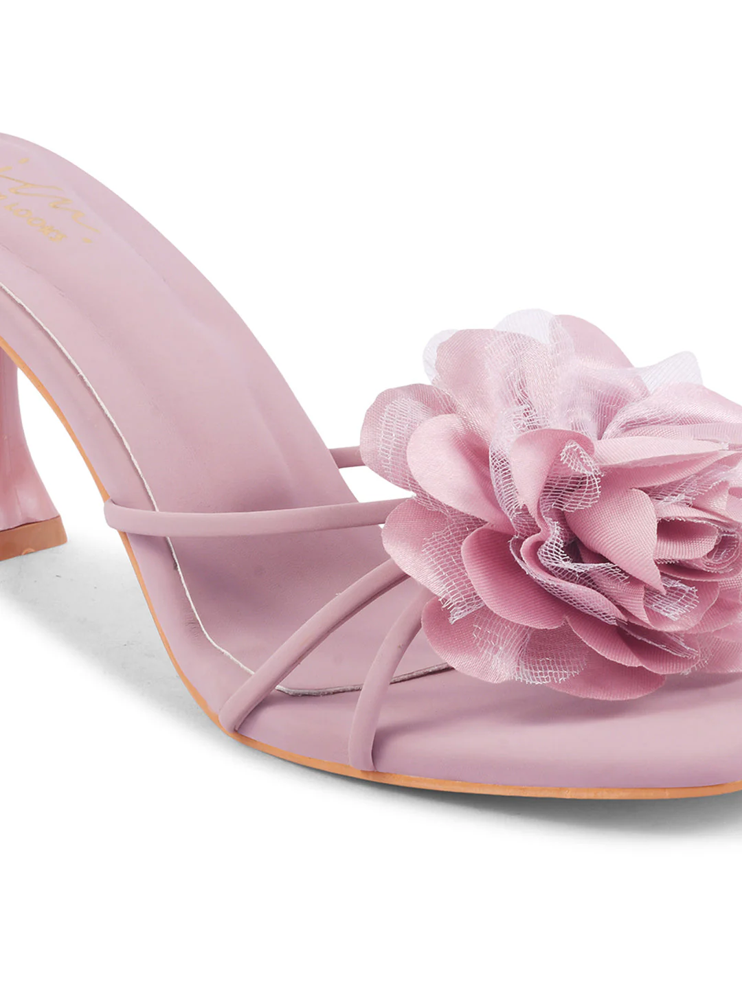 Jm Looks Floral Accent Heeled Mules - Image 12