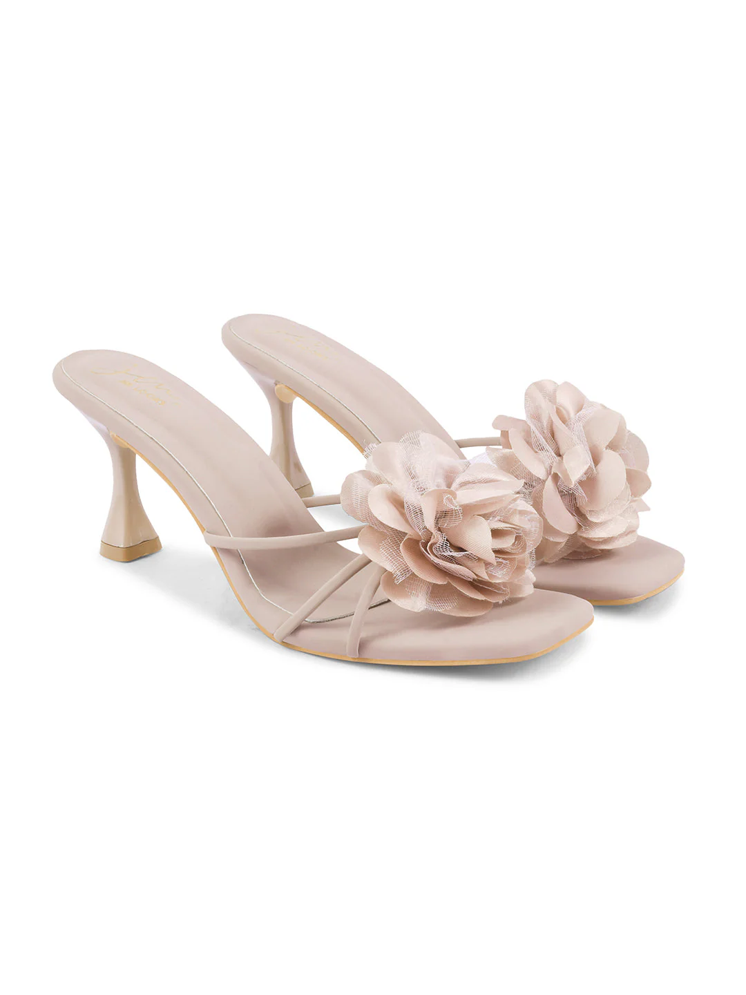 Jm Looks Floral Accent Heeled Mules - Image 17