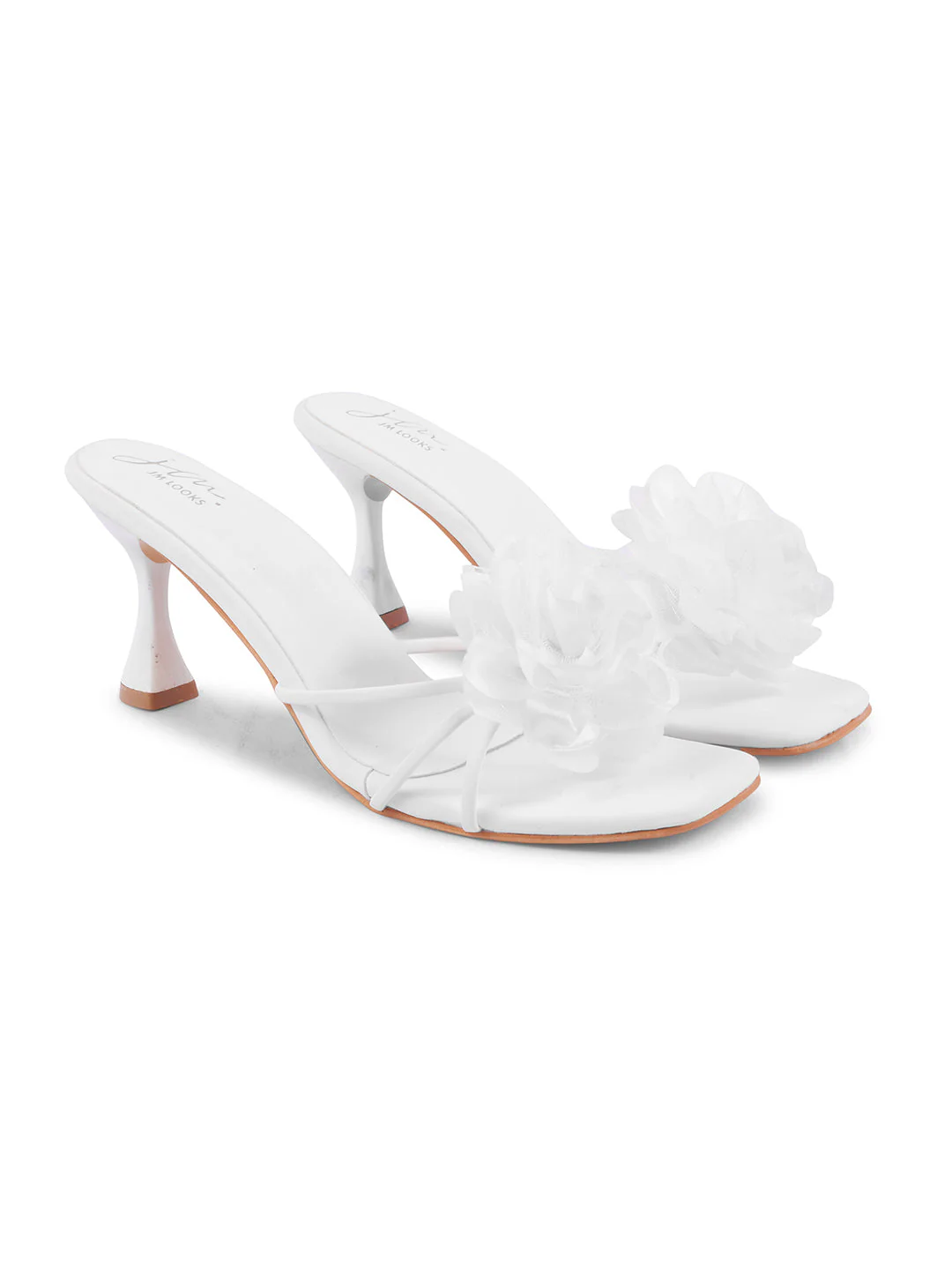 Jm Looks Floral Embellished Stiletto Mules for Women & Girls - Image 23