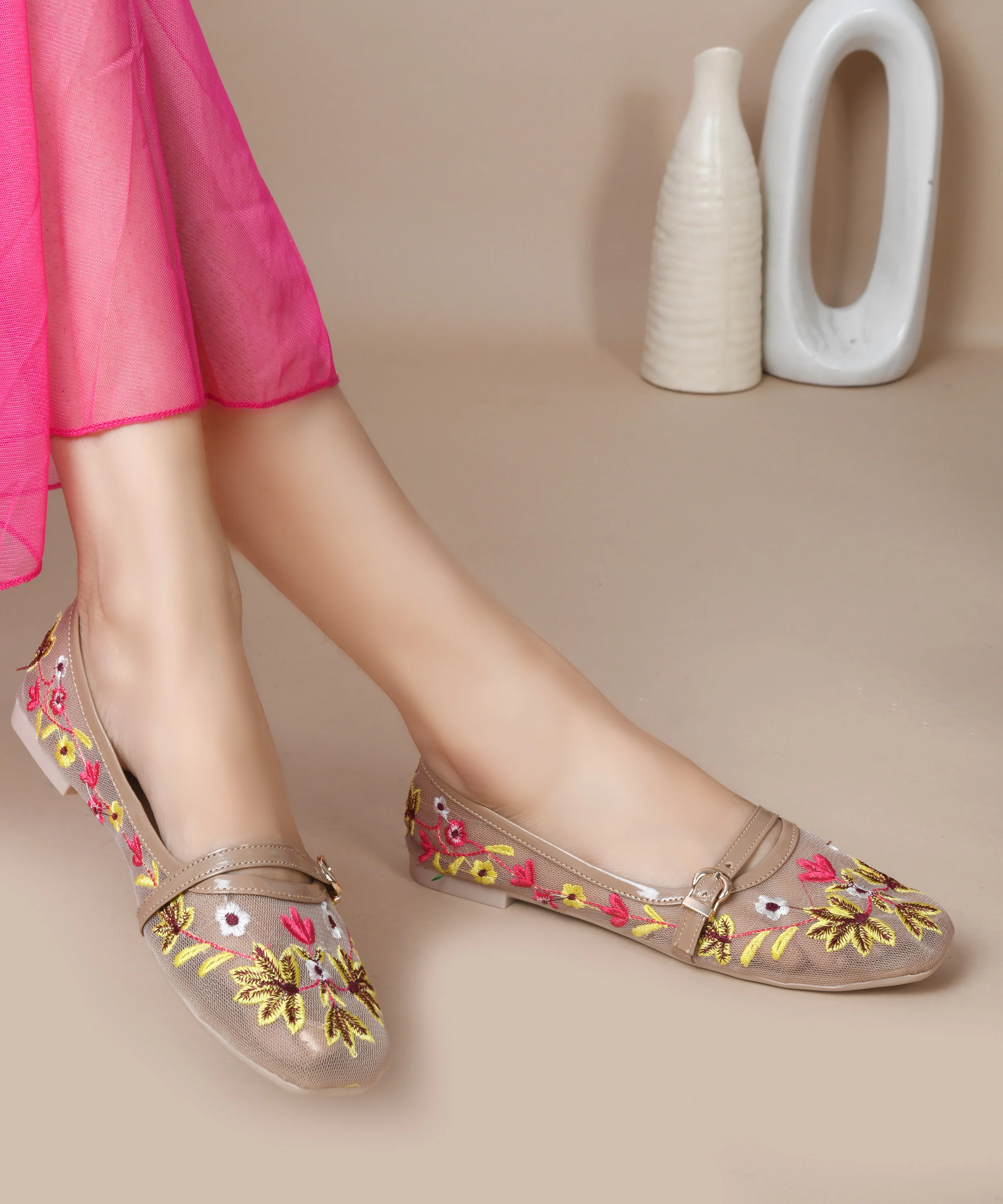 Garden Glow Hand-Embroidered Flats - Image 14