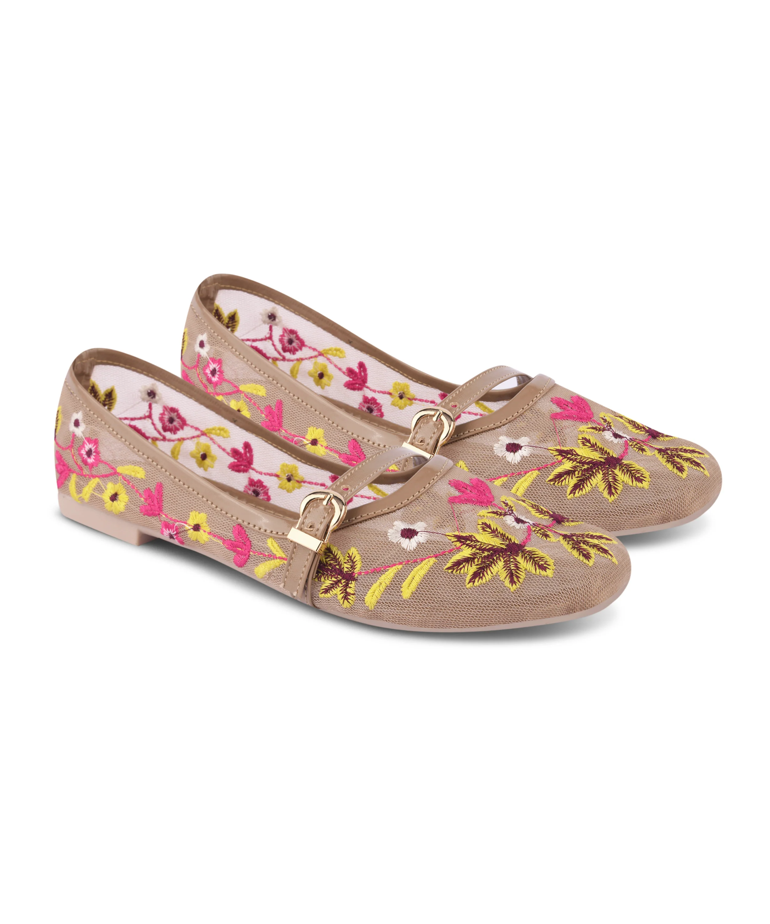Garden Glow Hand-Embroidered Flats - Image 18