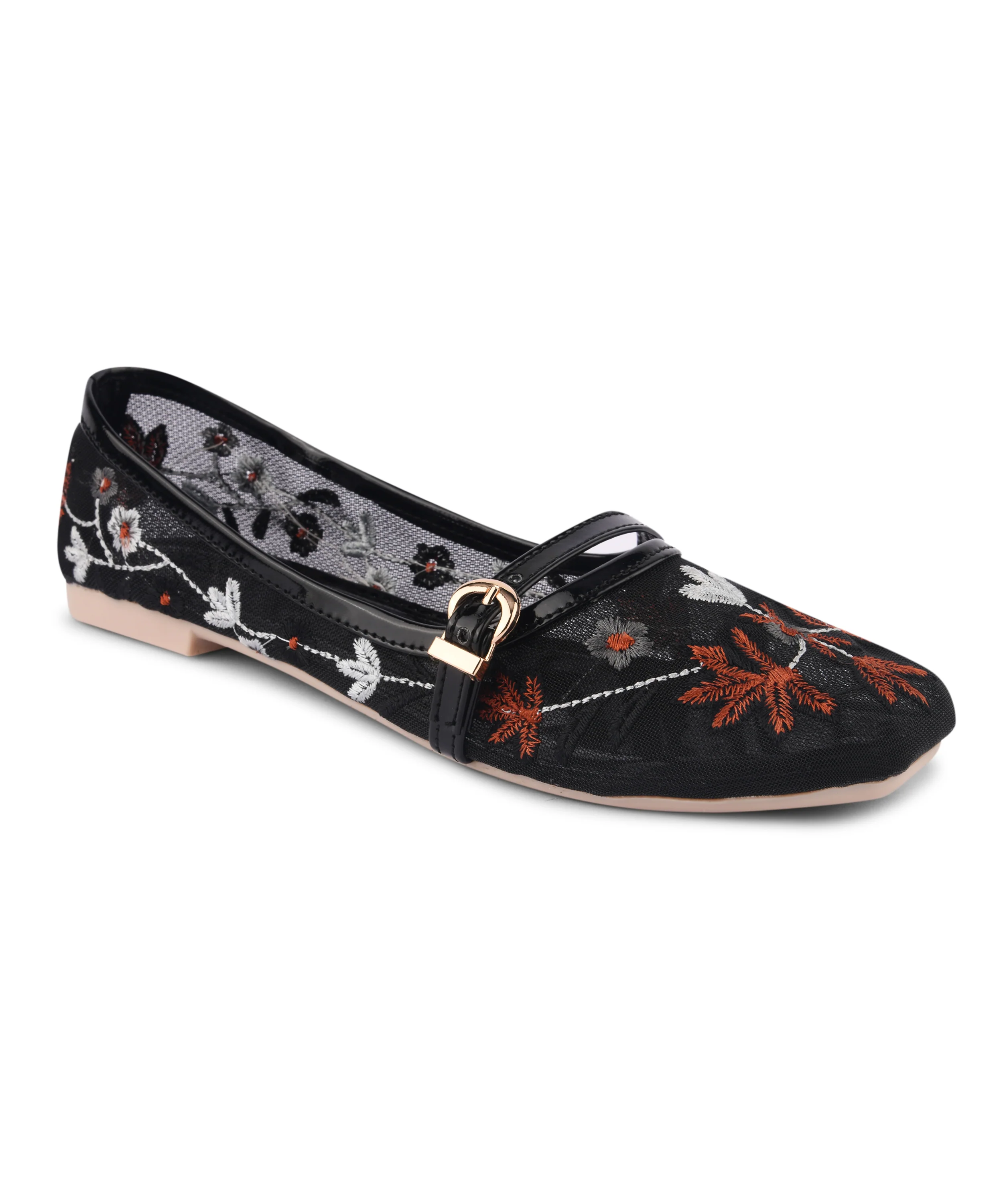 Garden Glow Hand-Embroidered Flats - Image 5