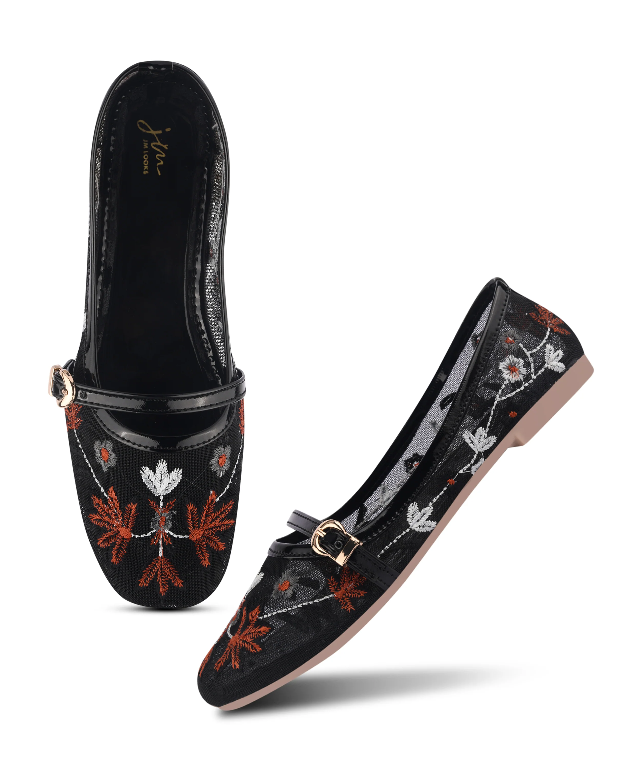 Garden Glow Hand-Embroidered Flats - Image 6