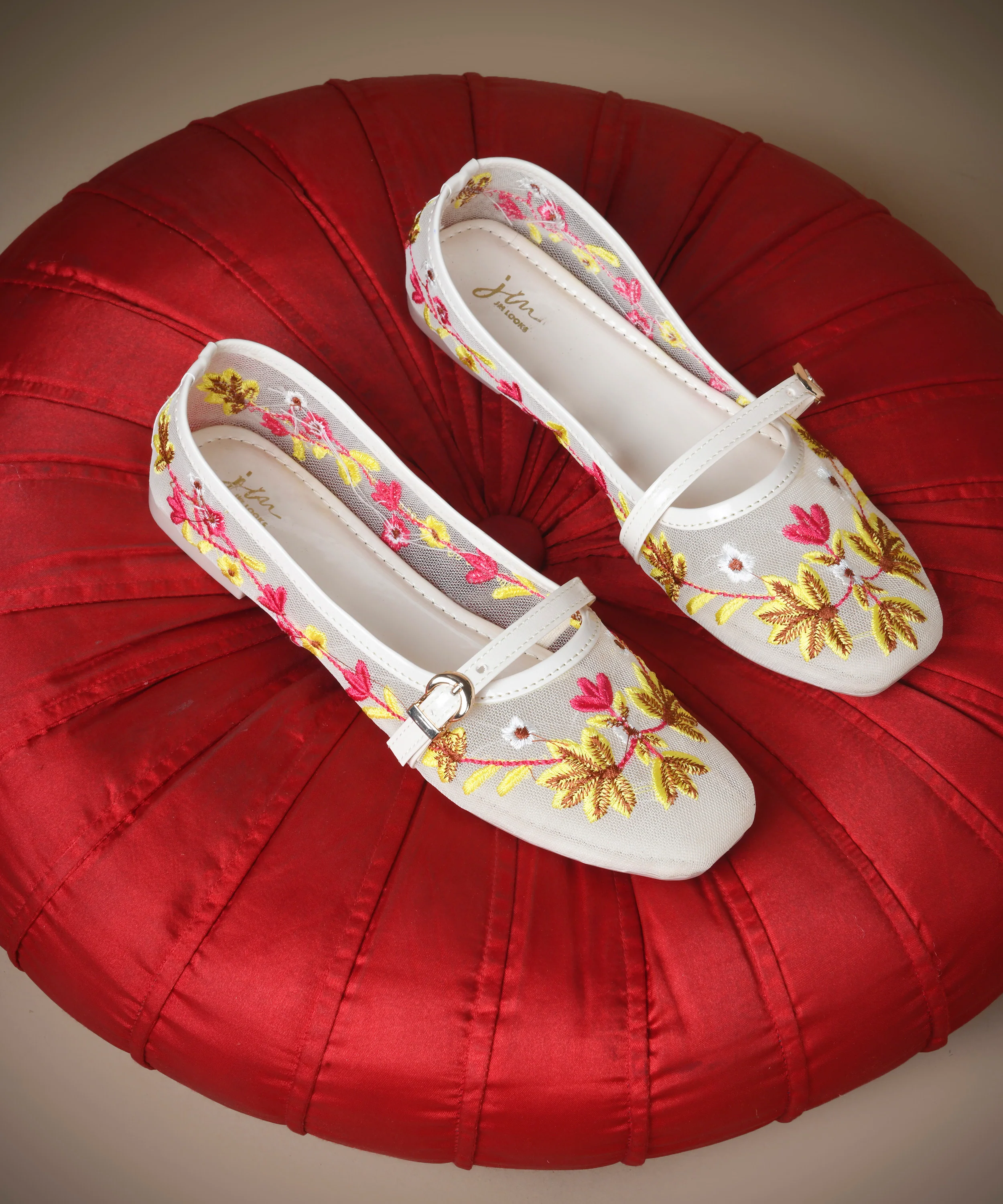 Garden Glow Hand-Embroidered Flats - Image 7