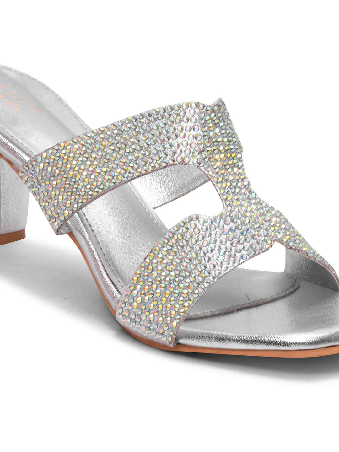 Jm Looks Dazzling Embellished Block Heels for Women & Girls - Image 12
