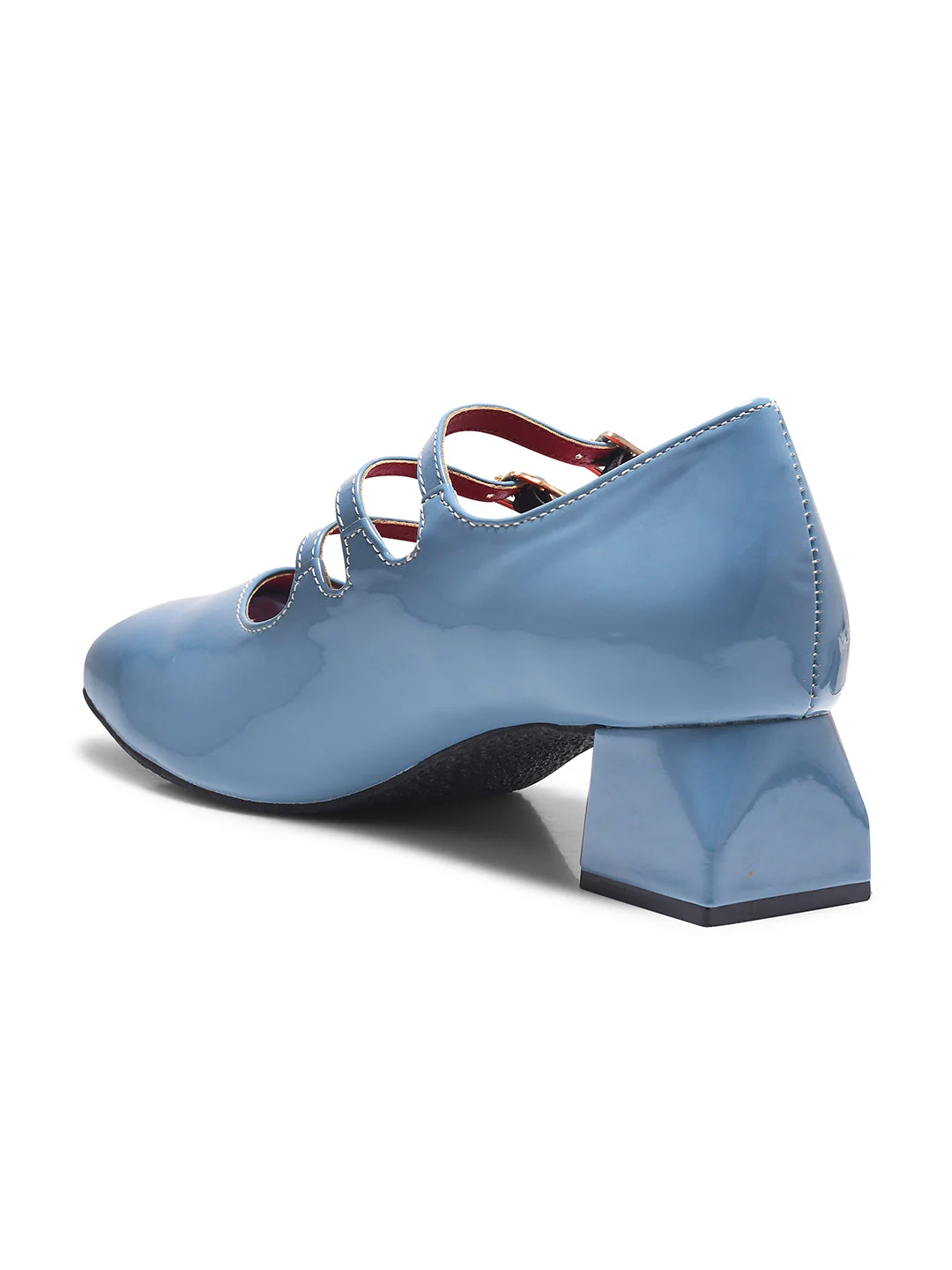 Jm Looks Triple-Strap Buckle Mary Jane Shoes - Image 13