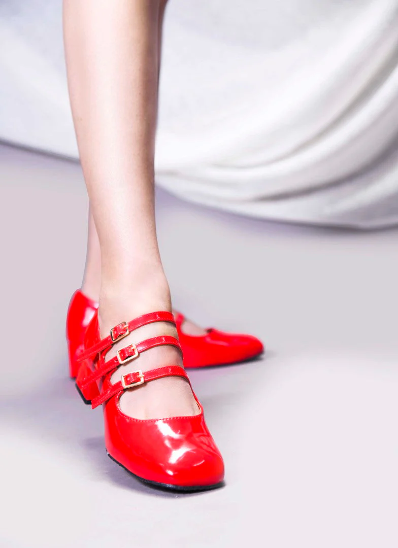 Jm Looks Triple-Strap Buckle Mary Jane Shoes - Image 16