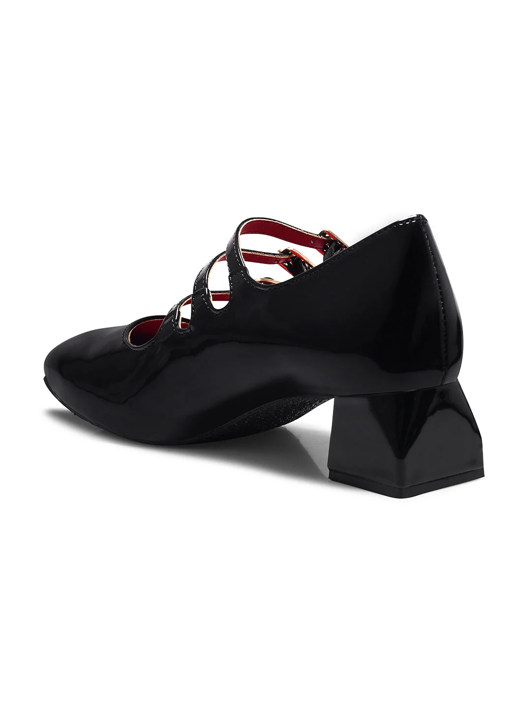 Jm Looks Triple-Strap Buckle Mary Jane Shoes - Image 7