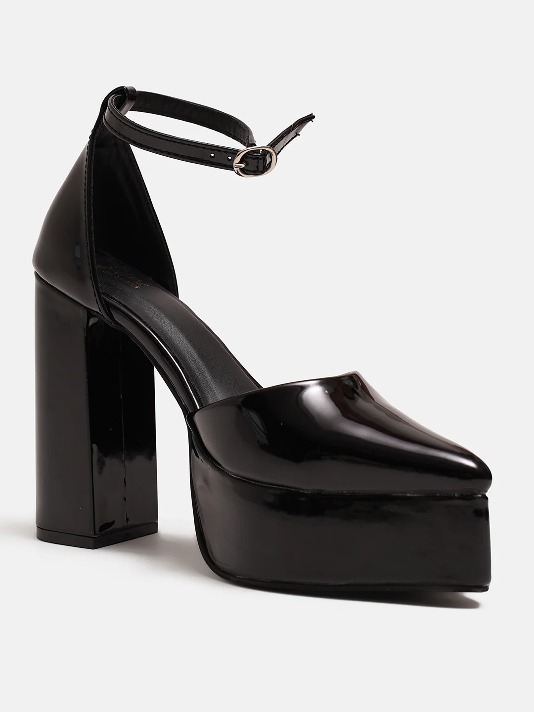 Glossy Block Platform Heels - Image 3