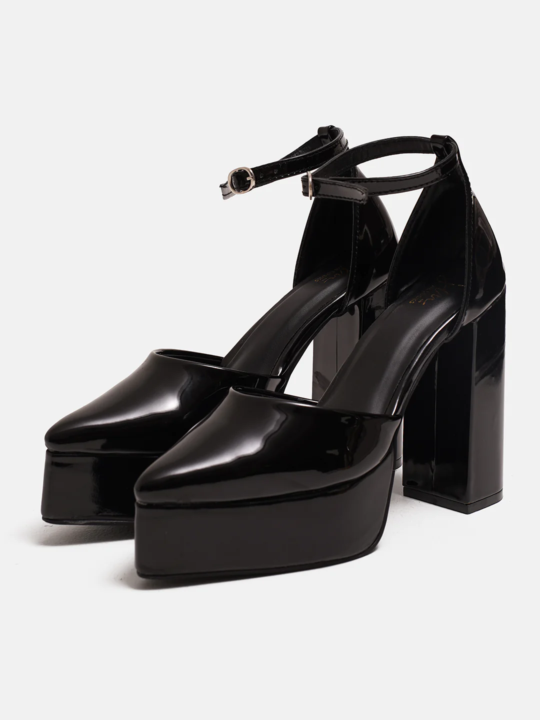 Glossy Block Platform Heels - Image 6
