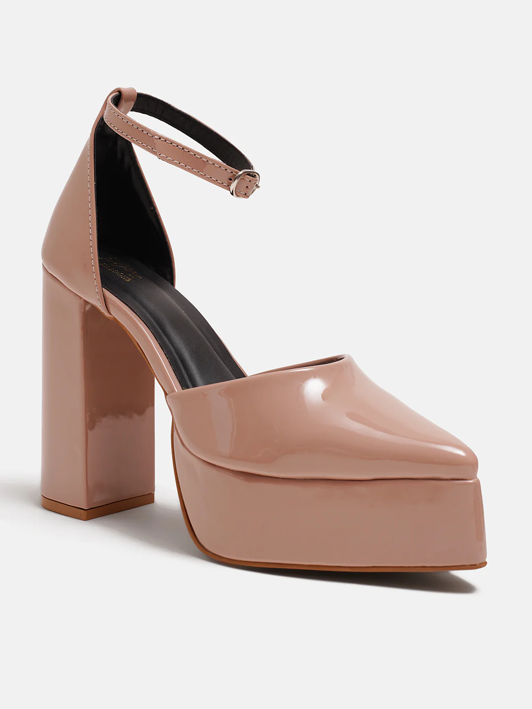 Glossy Block Platform Heels - Image 7