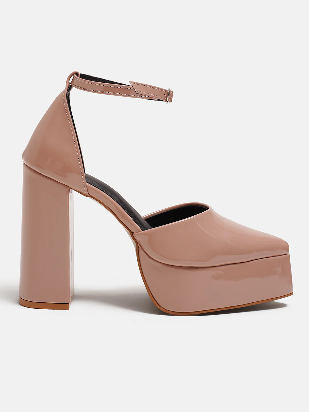Glossy Block Platform Heels - Image 8