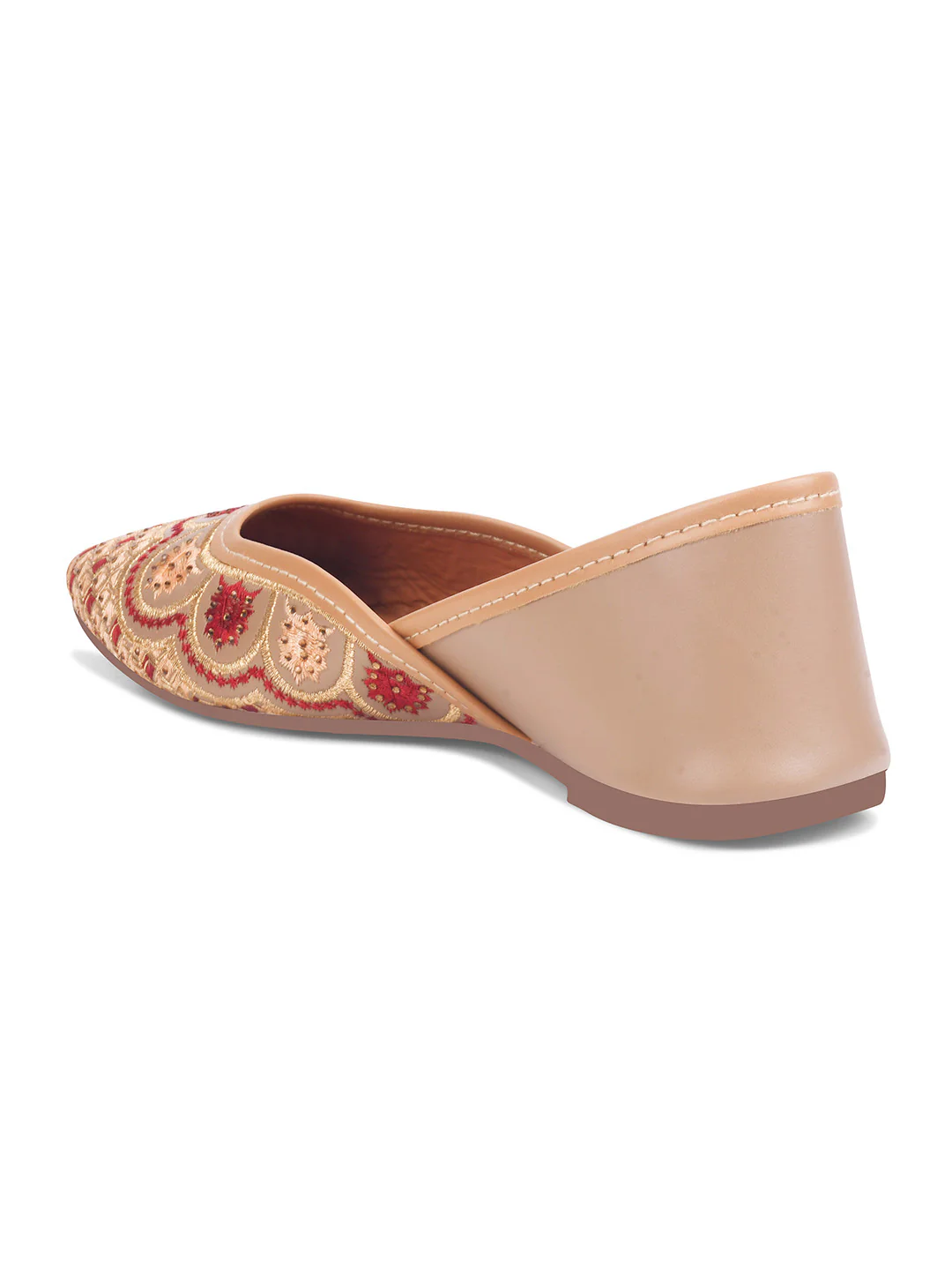 Handcrafted Embroidered Jutti Flats - Image 13