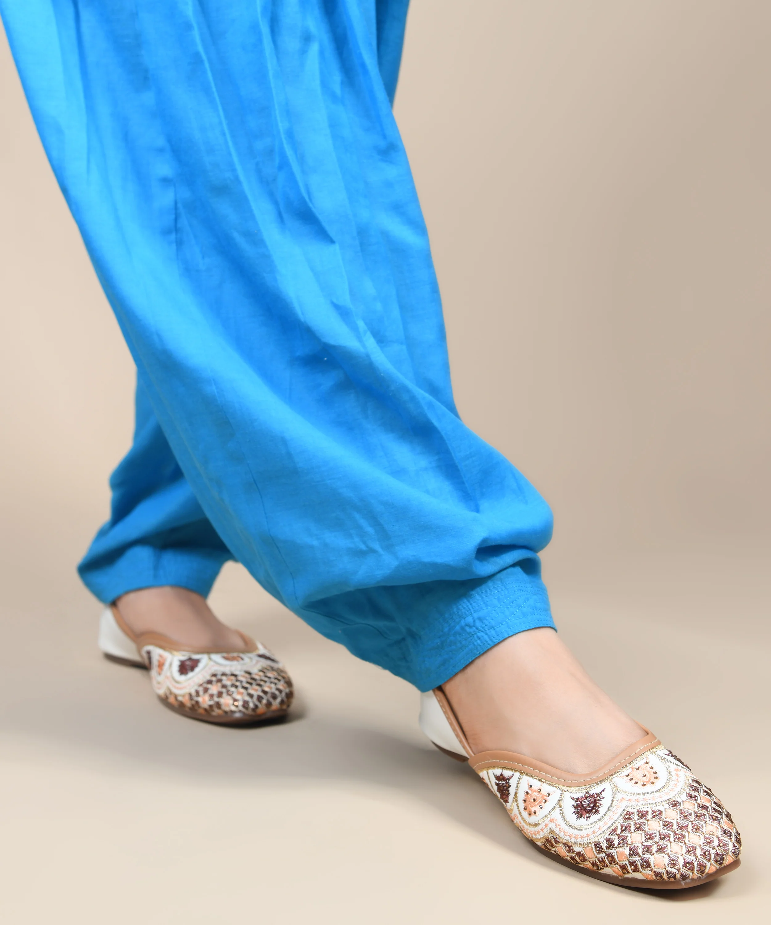 Handcrafted Embroidered Jutti Flats - Image 14