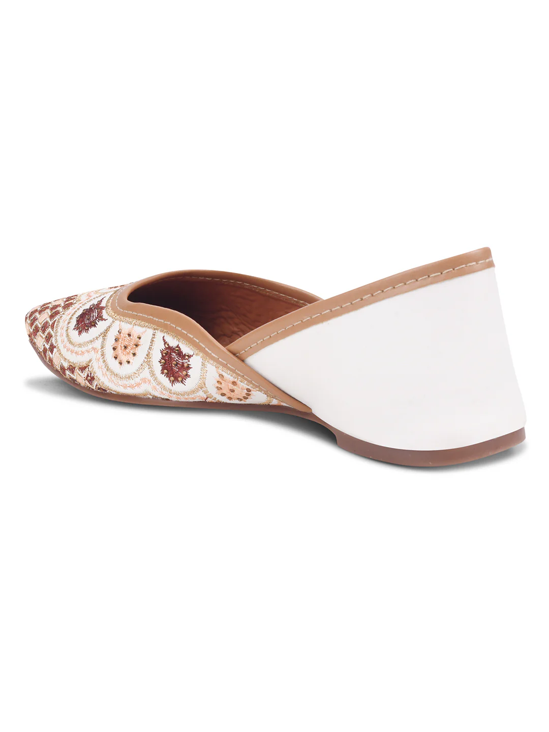 Handcrafted Embroidered Jutti Flats - Image 17