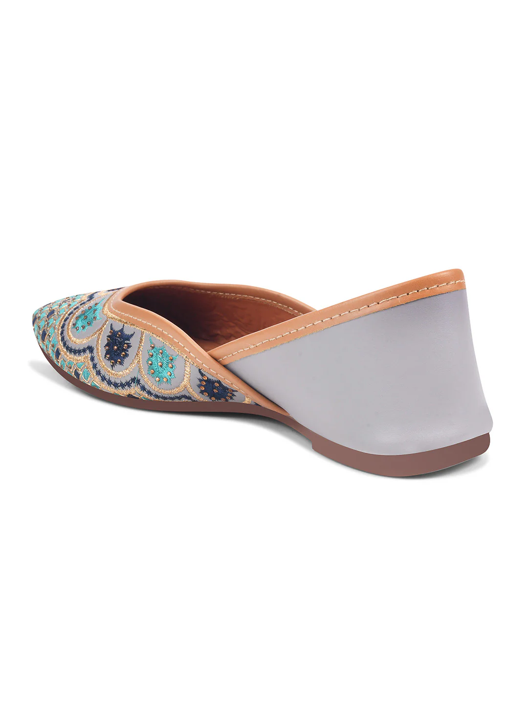 Handcrafted Embroidered Jutti Flats - Image 8