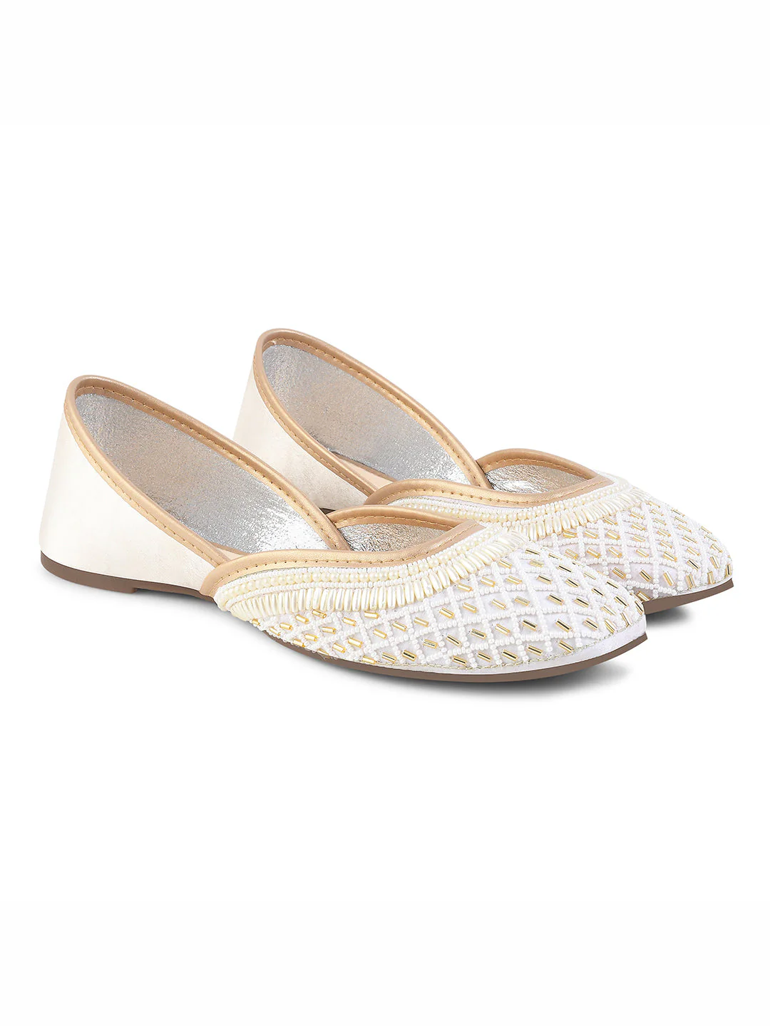 JM Looks Beaded Geometric Design Jutti - Image 17