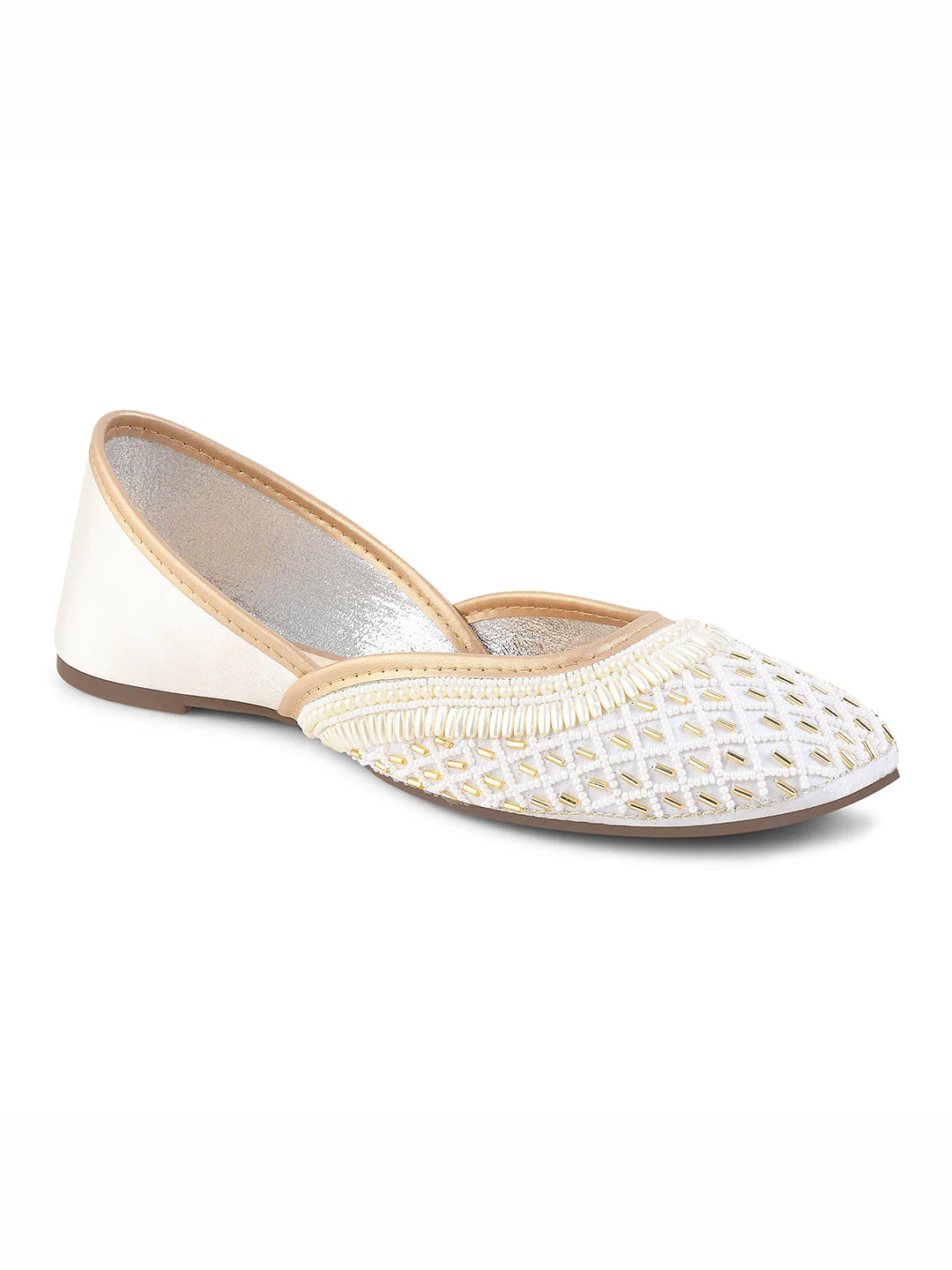 JM Looks Beaded Geometric Design Jutti - Image 18