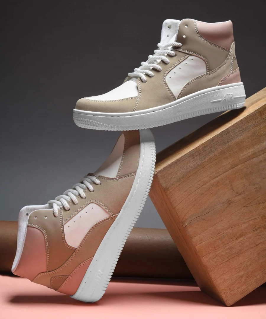 Jm Looks High-Top Casual Lace-Up Sneakers