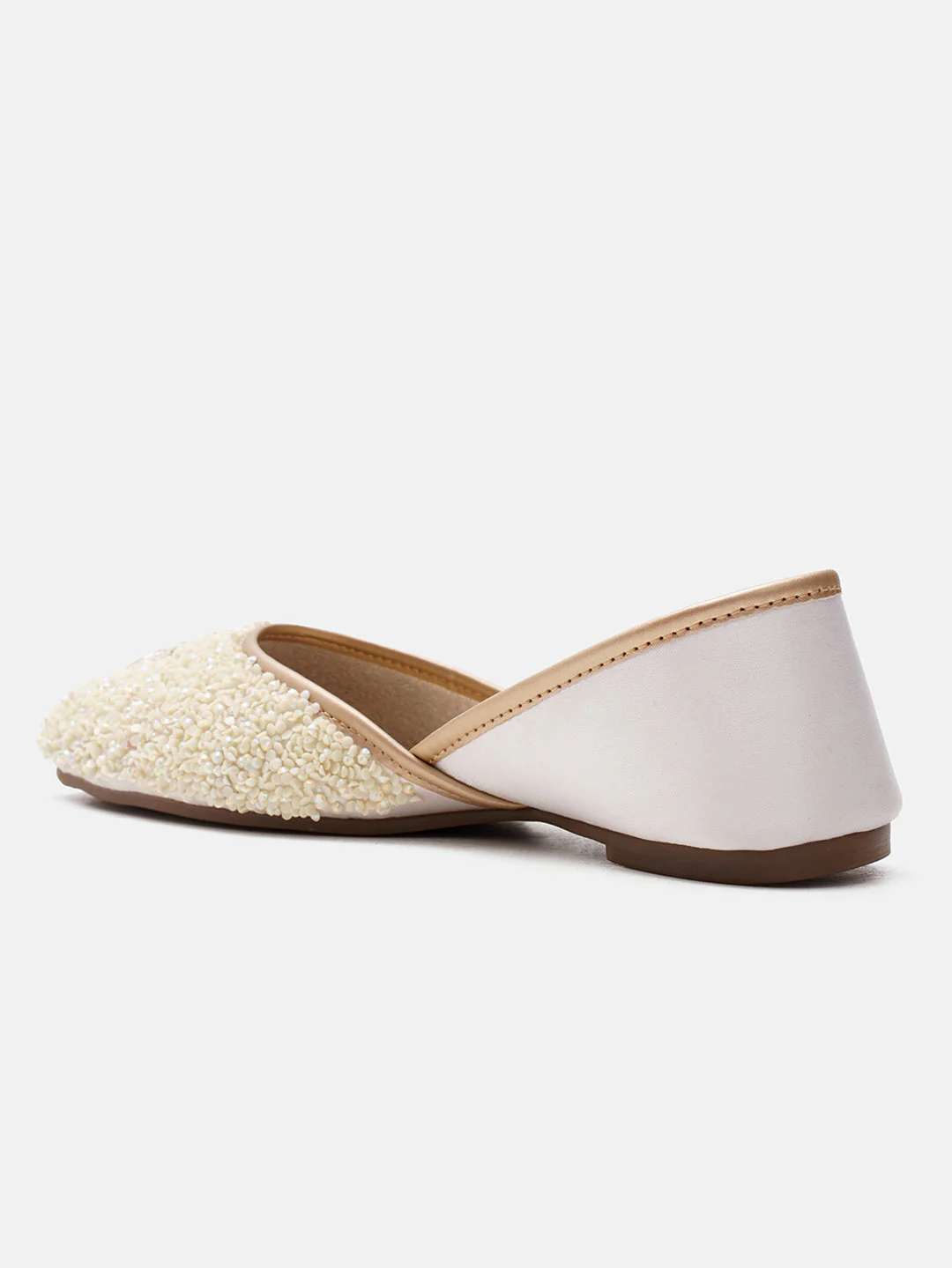 JM Looks Sequin Embellished Floral Jutti - Image 18