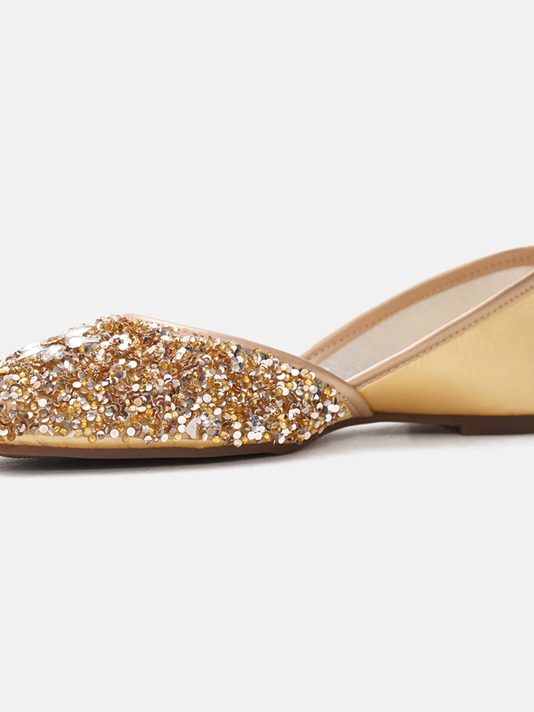 JM Looks Sequin Embellished Floral Jutti - Image 6