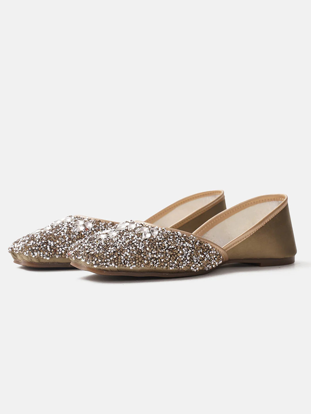 JM Looks Stone Studded Sequin Jutti - Image 10