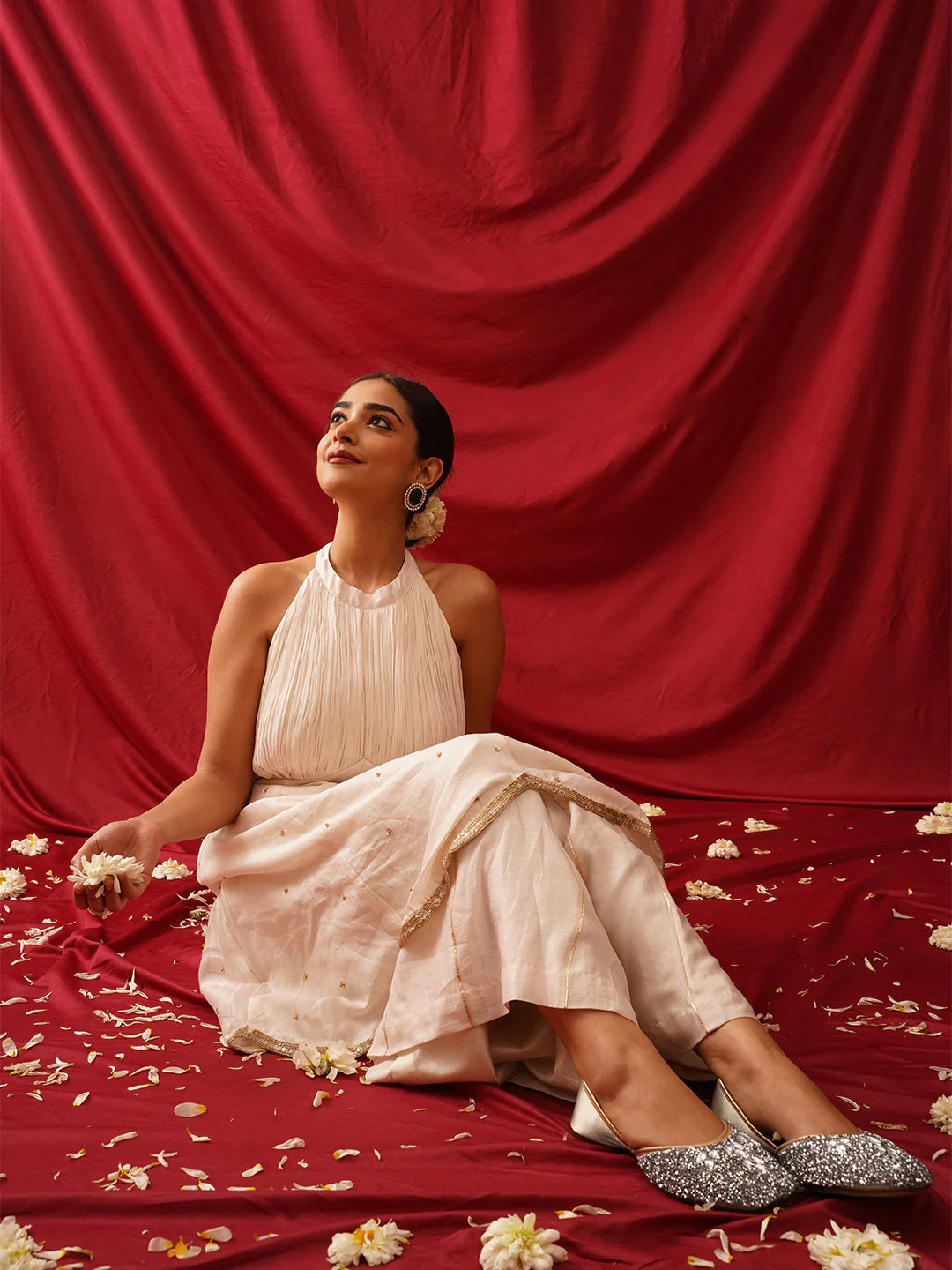 JM Looks Stone Studded Sequin Jutti - Image 15