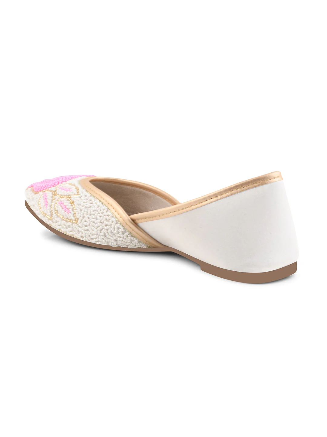Jm Looks Floral Beaded Juttis for Women - Image 11
