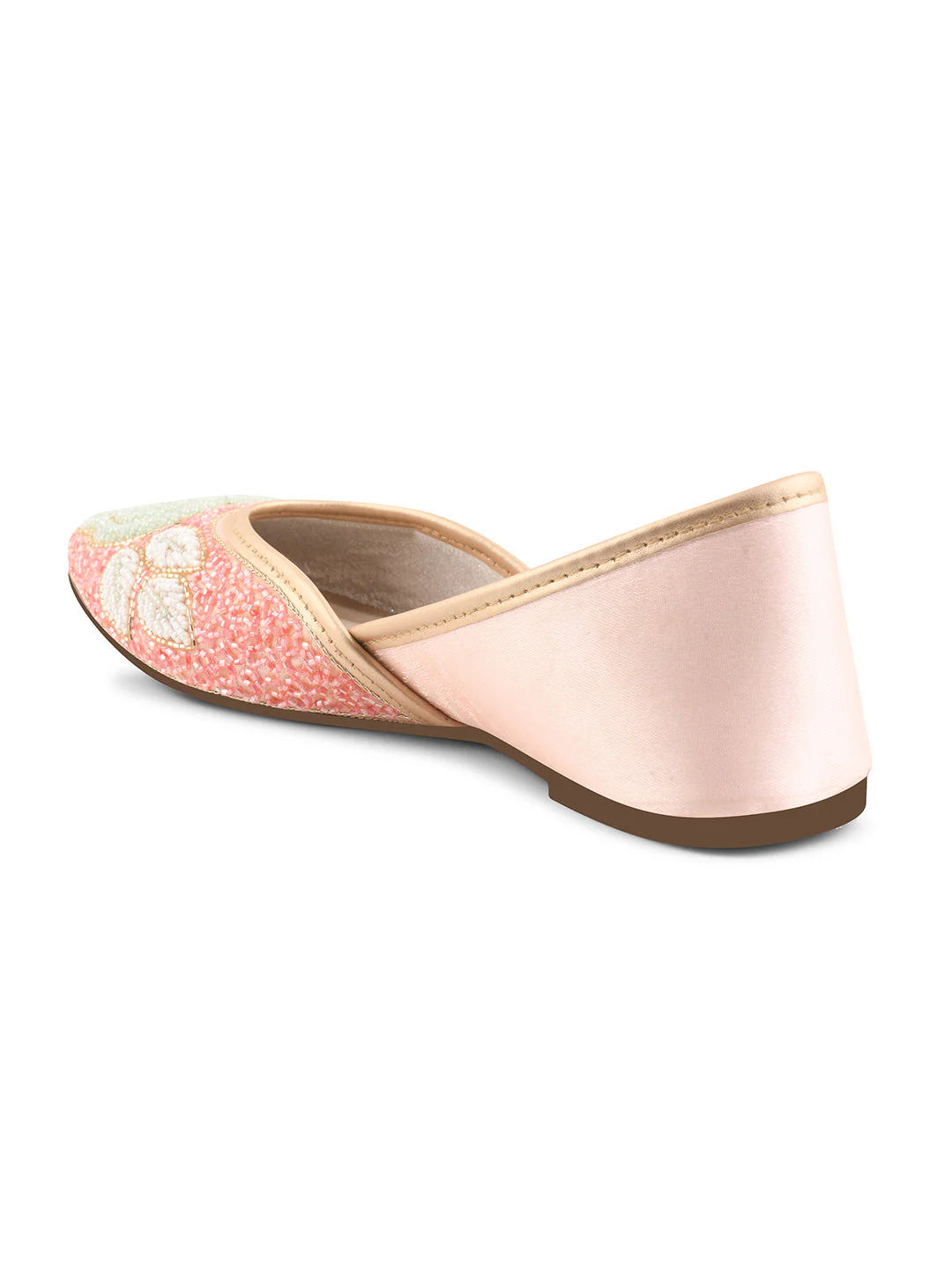 Jm Looks Floral Beaded Juttis for Women - Image 6