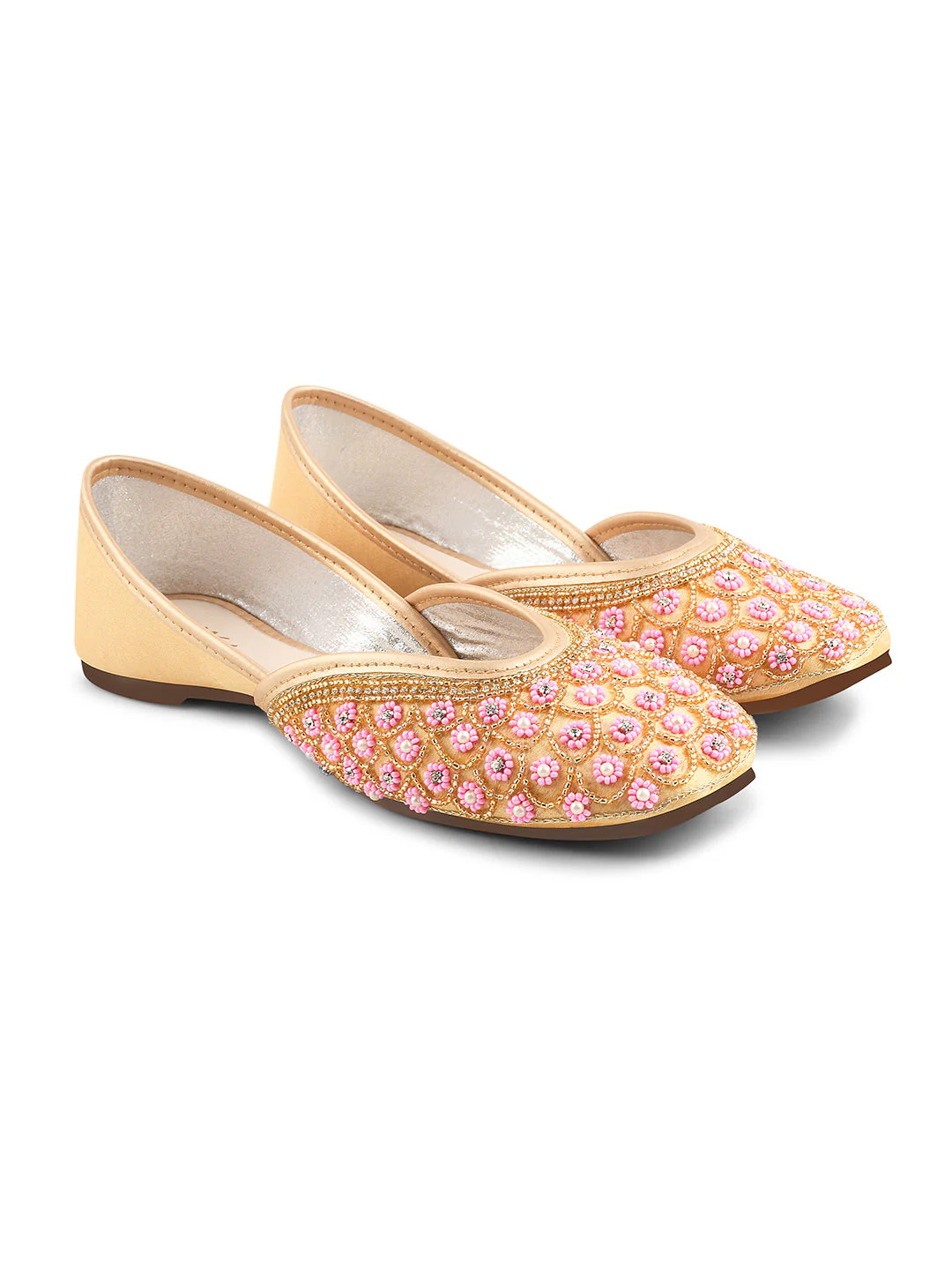 Jm Looks Embellished Petal Design Juttis - Image 4