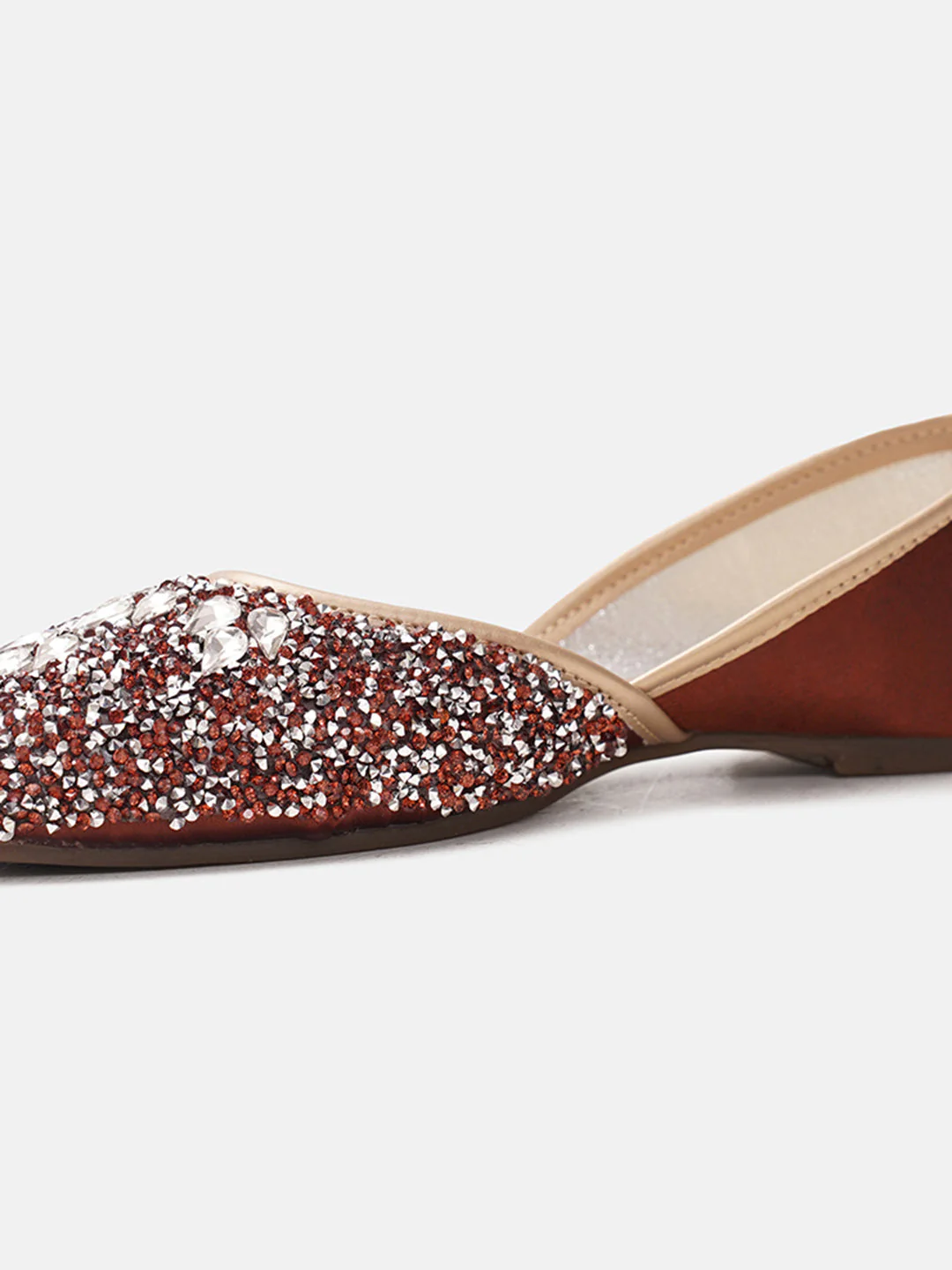 JM Looks Stone Studded Sequin Jutti - Image 6
