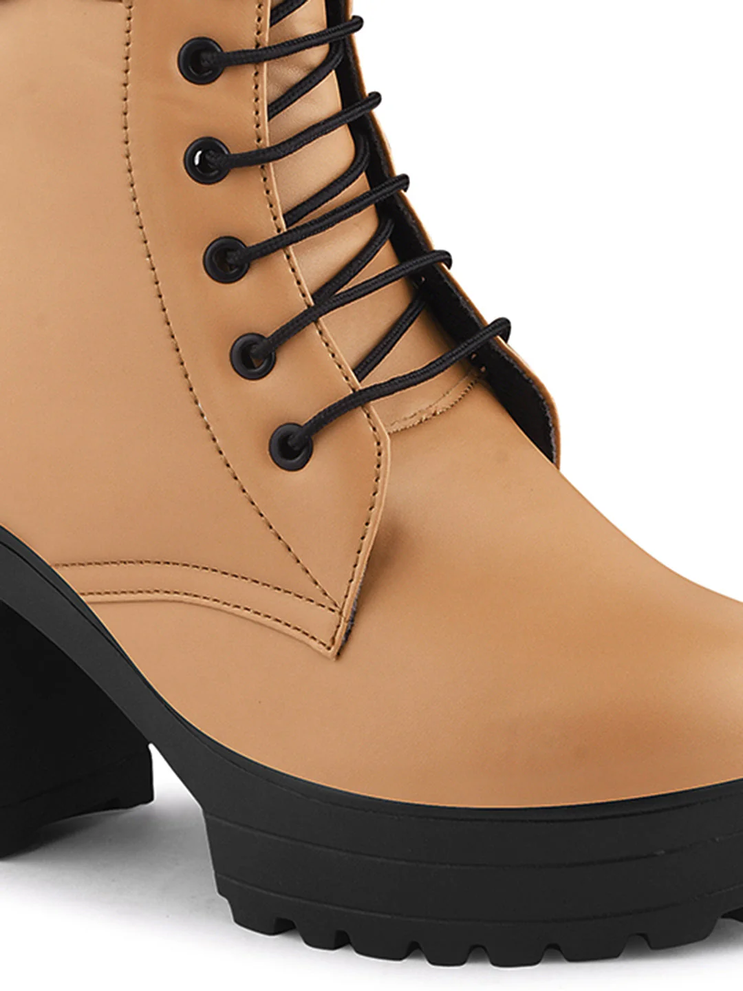 Jm Looks Trendy Lace-Up Combat Boots for Women & Girls - Image 18