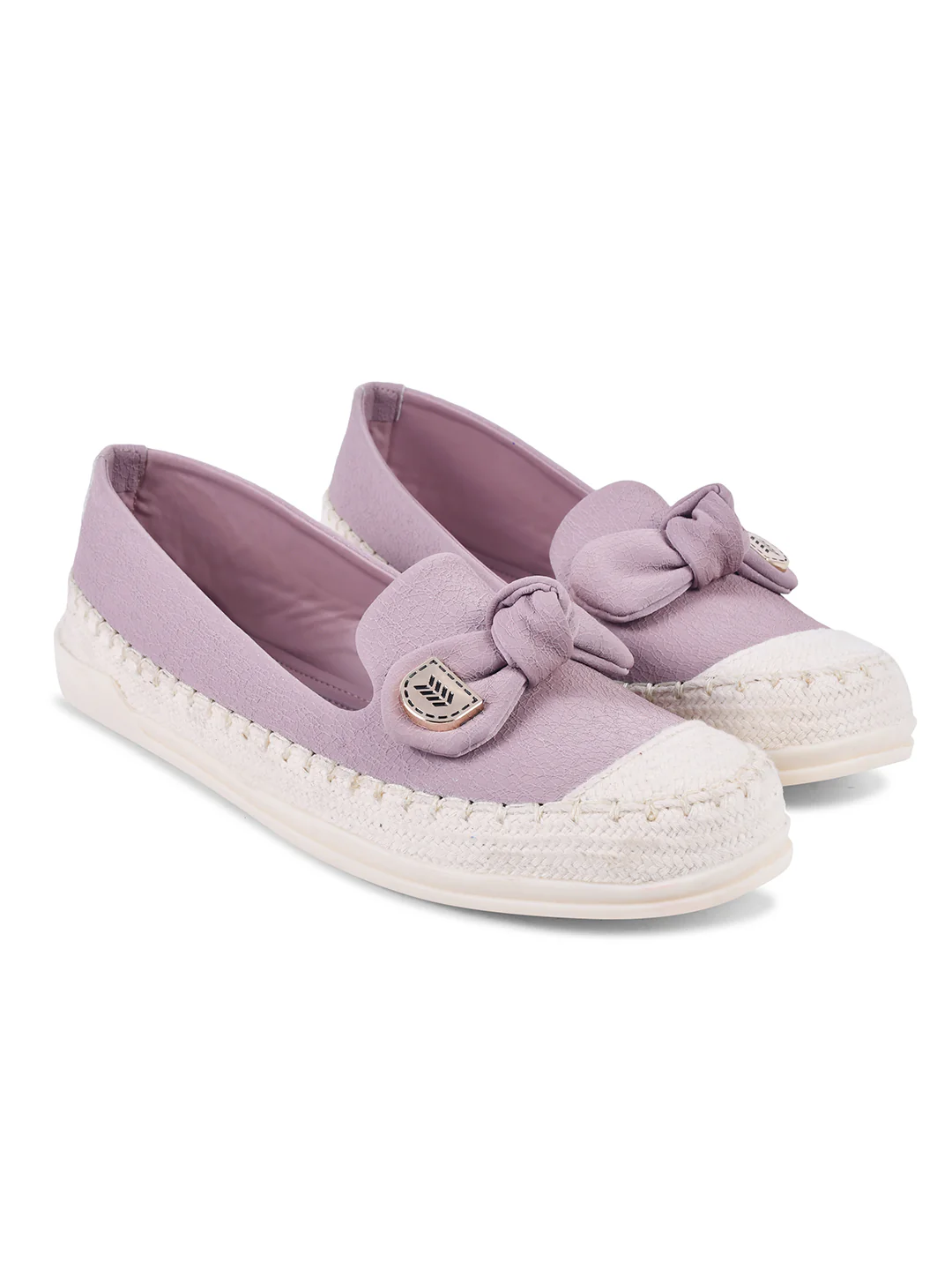 Lavender Casual Loafers with Bow Detail - Image 17