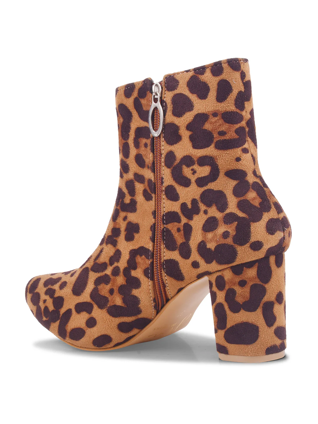 Leopard Print Ankle Boots with Side Zipper - Image 6