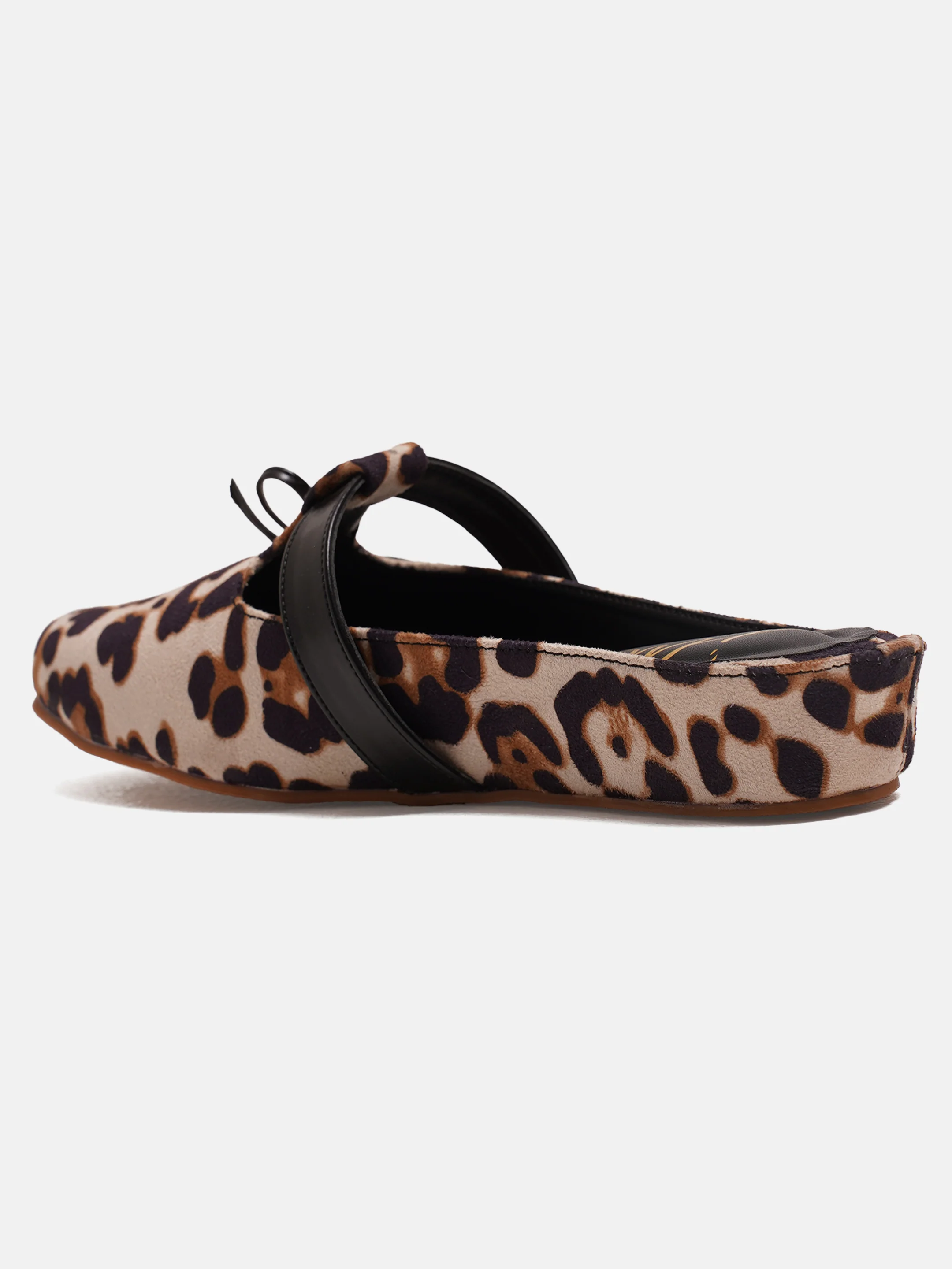 Leopard Print Slip-On Loafers with Bow Accent - Image 12