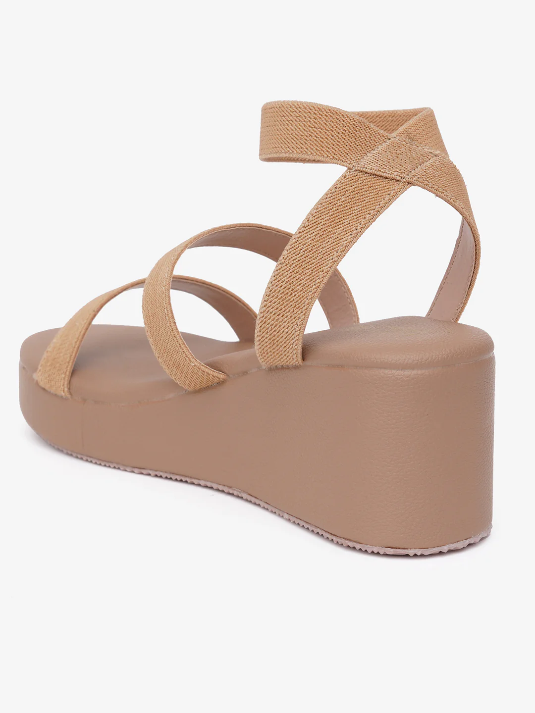 Lightweight Platform Sandals with Stretchable Straps - Image 6