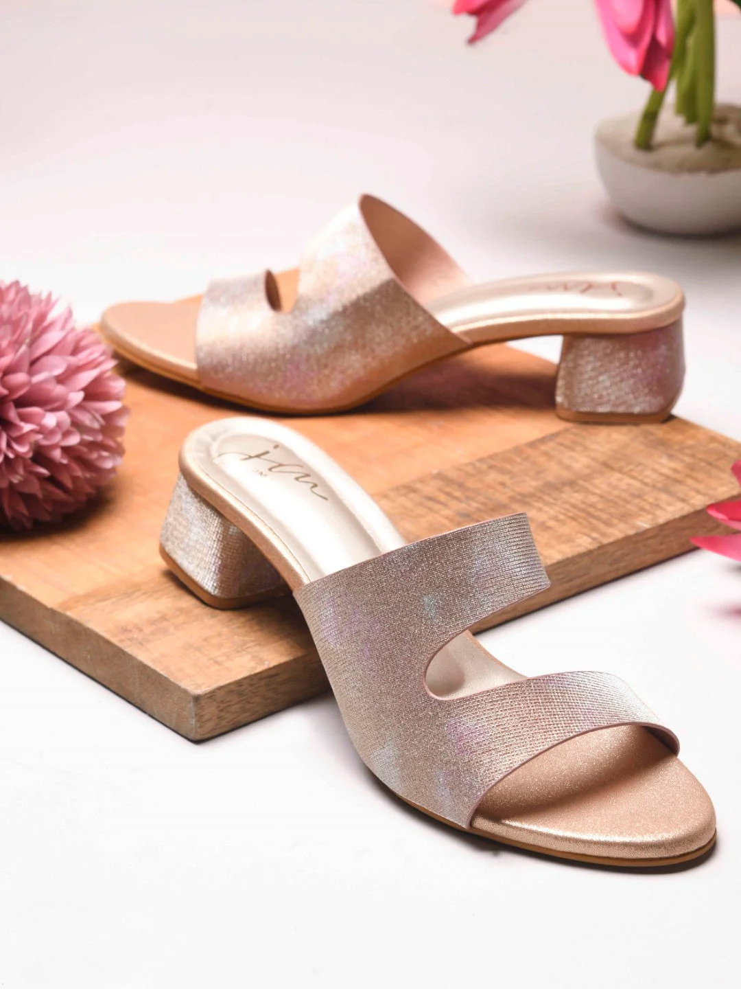 Jm Looks Elegant Bow Detail Wedge Slides for Women & Girls
