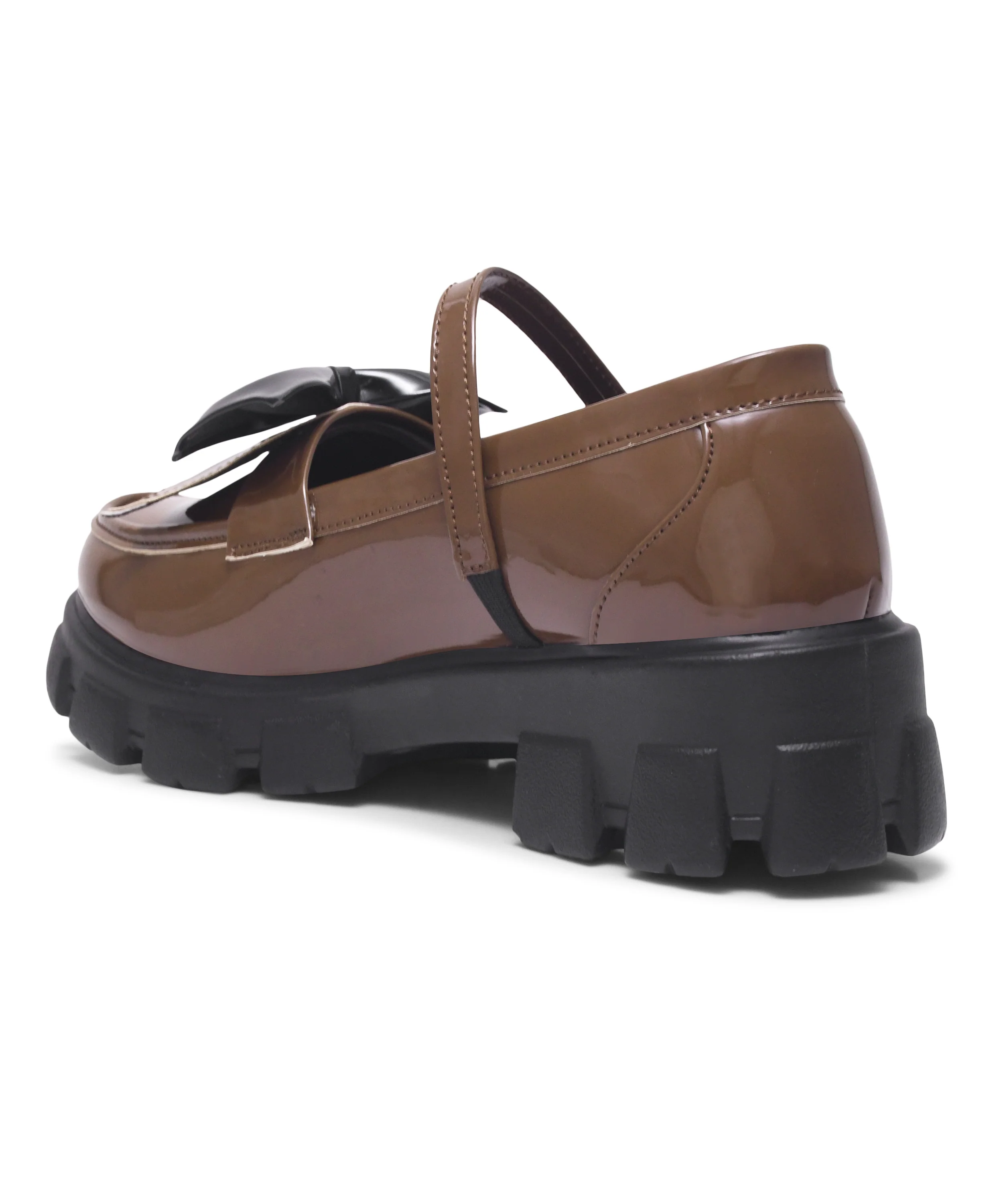 Mary Jane Block Heel Shoes with Bow - Image 13