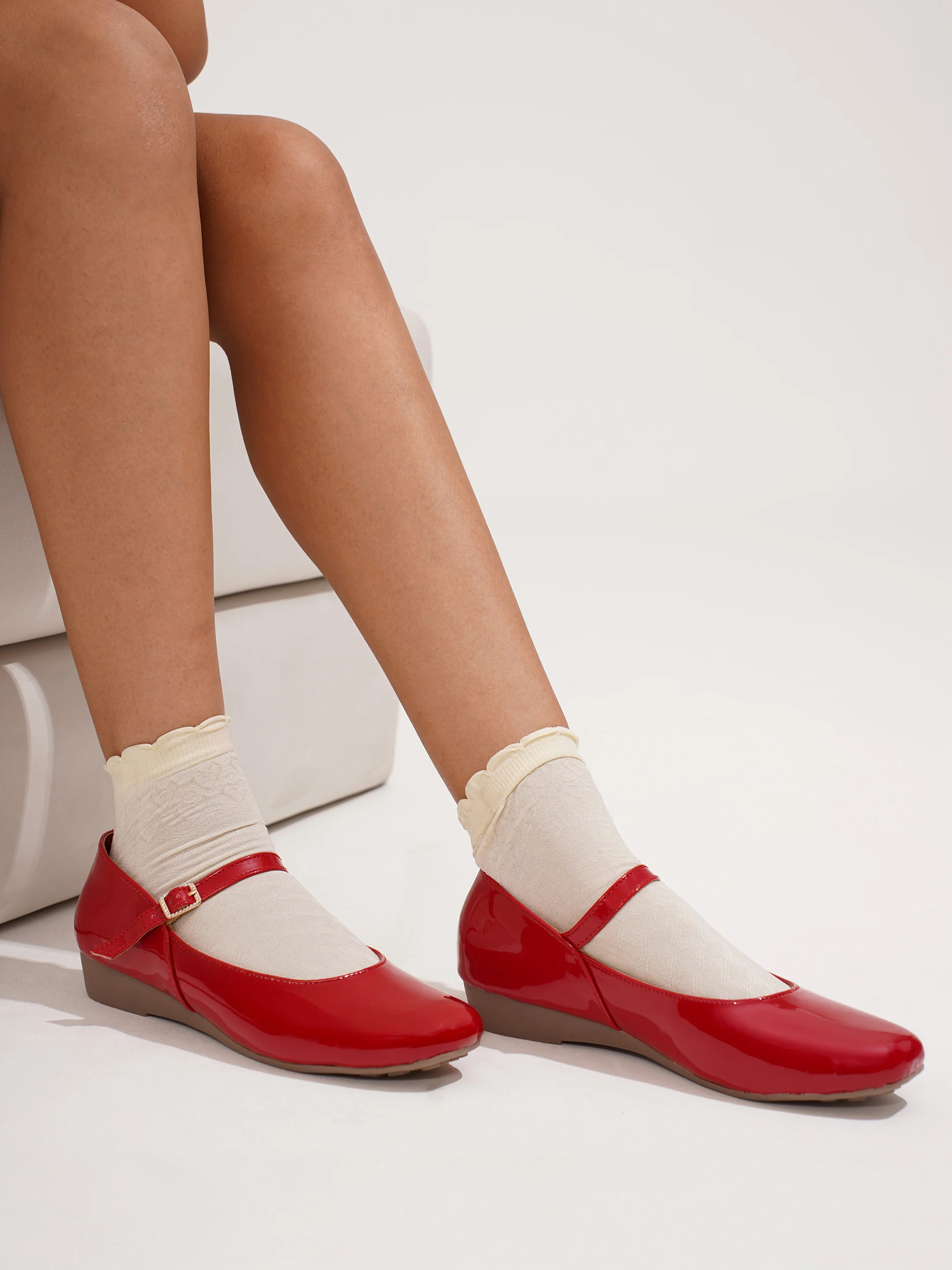 Mary Jane Flats with Adjustable Buckle Strap - Image 11