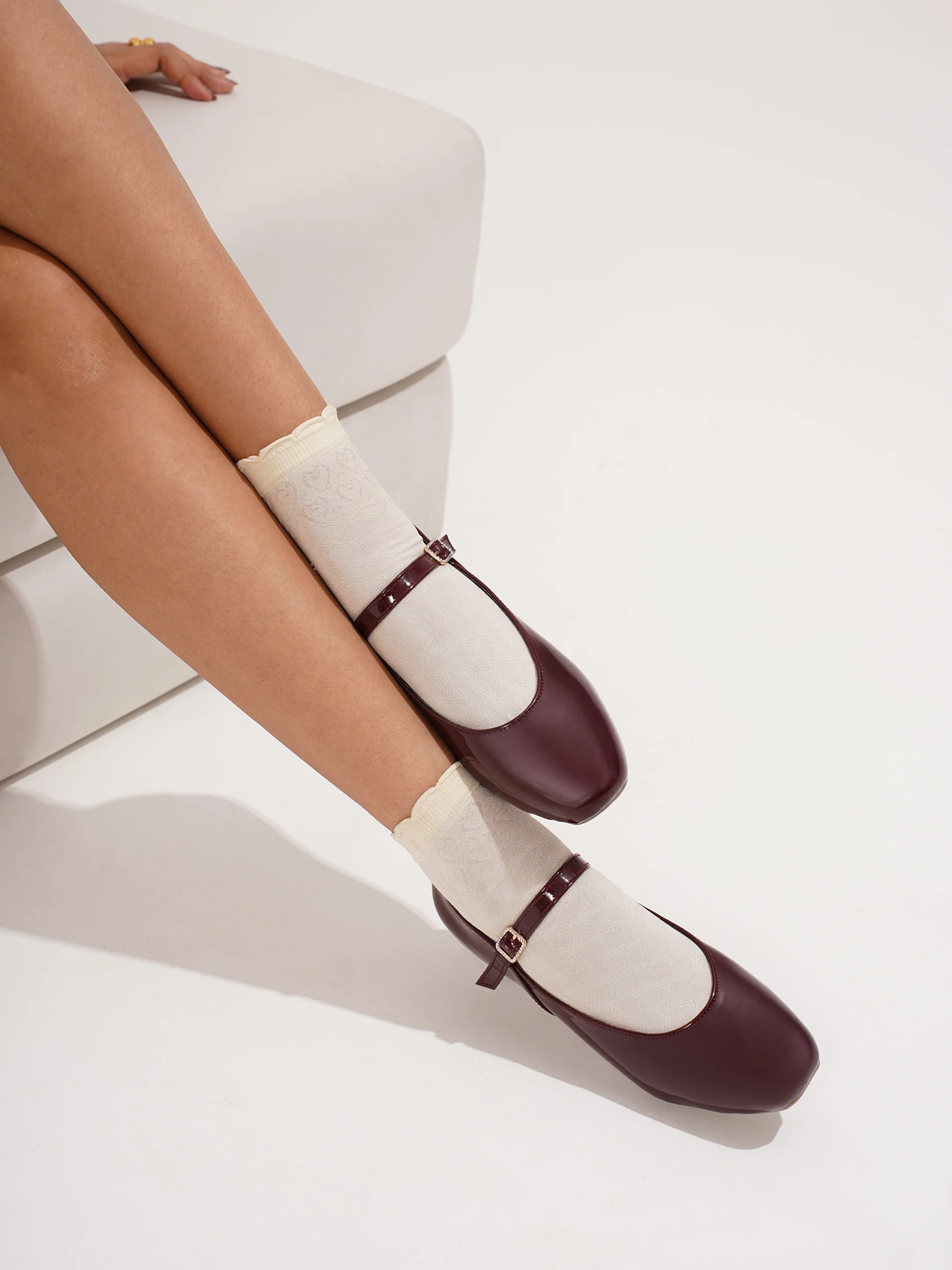 Mary Jane Flats with Adjustable Buckle Strap - Image 8